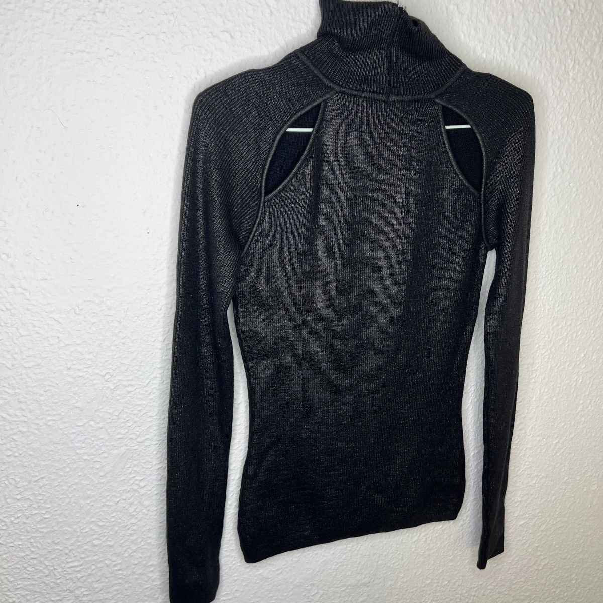 Christian Dior Monsieur Christian Dior Paris Glitter Wool Top Turtleneck Y2K Retro Size S / US 4 / IT 40 - 10 Thumbnail