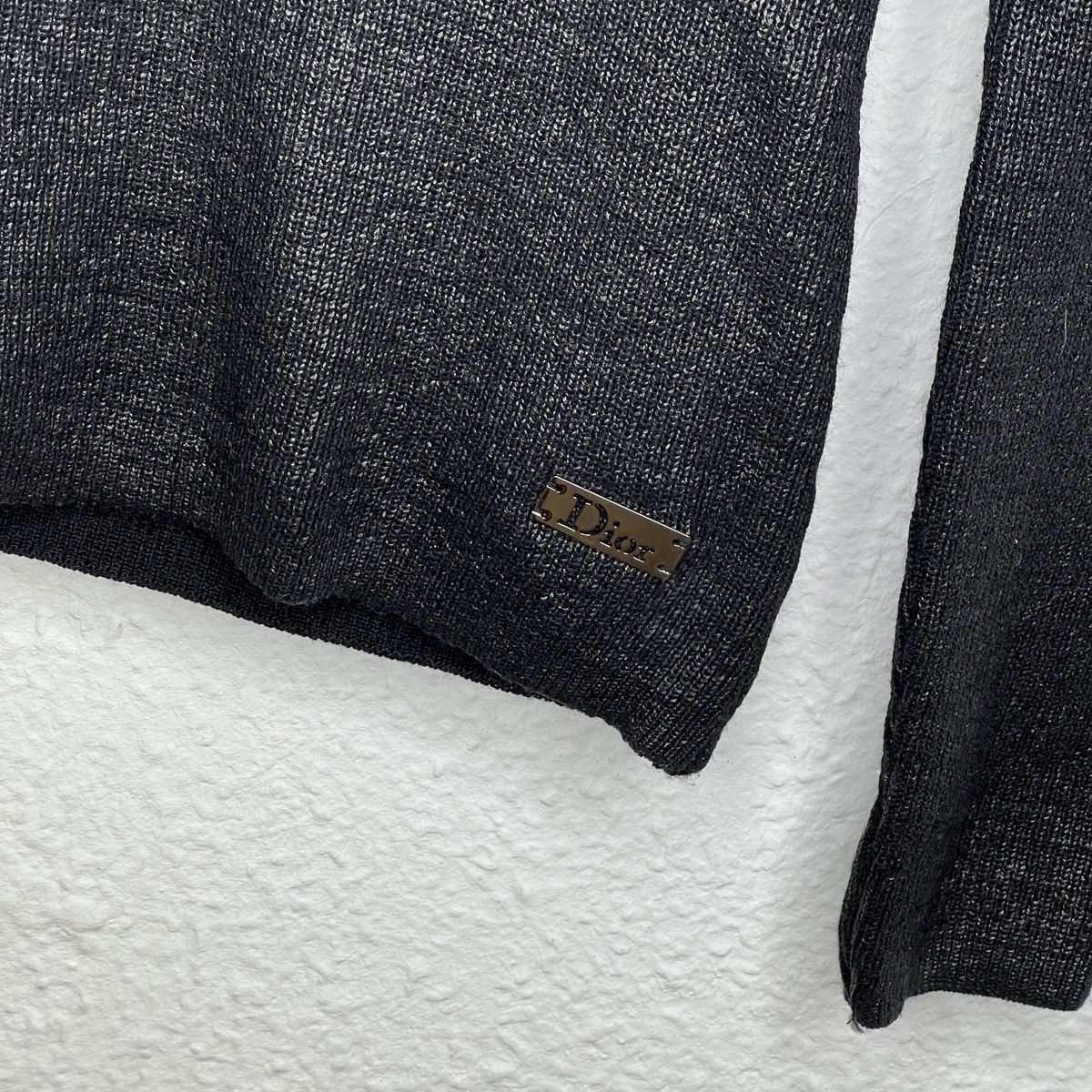 Christian Dior Monsieur Christian Dior Paris Glitter Wool Top Turtleneck Y2K Retro Size S / US 4 / IT 40 - 6 Thumbnail