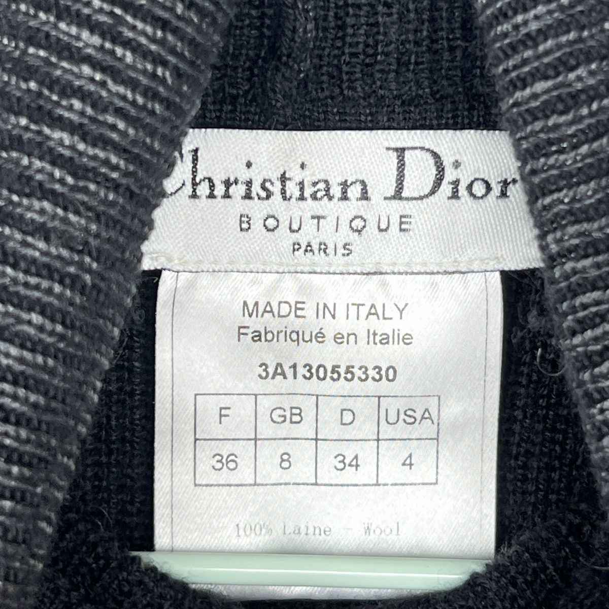 Christian Dior Monsieur Christian Dior Paris Glitter Wool Top Turtleneck Y2K Retro Size S / US 4 / IT 40 - 7 Thumbnail