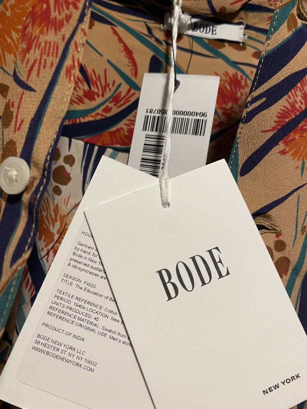 Bode Bode Housatonic Louie Havana floral / Hawaiian silk shirt Size US M / EU 48-50 / 2 - 3 Thumbnail
