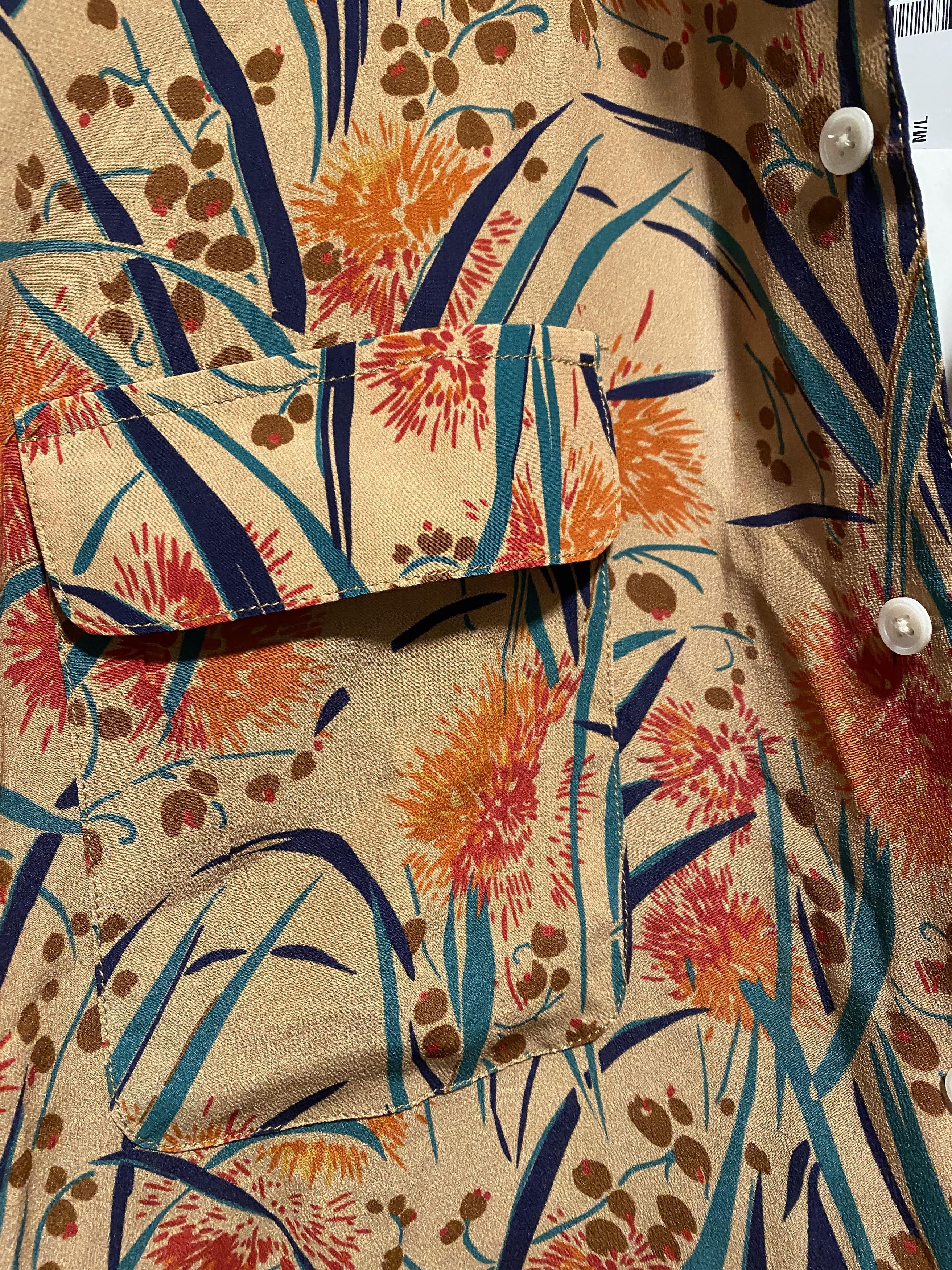 Bode Bode Housatonic Louie Havana floral / Hawaiian silk shirt Size US M / EU 48-50 / 2 - 9 Thumbnail