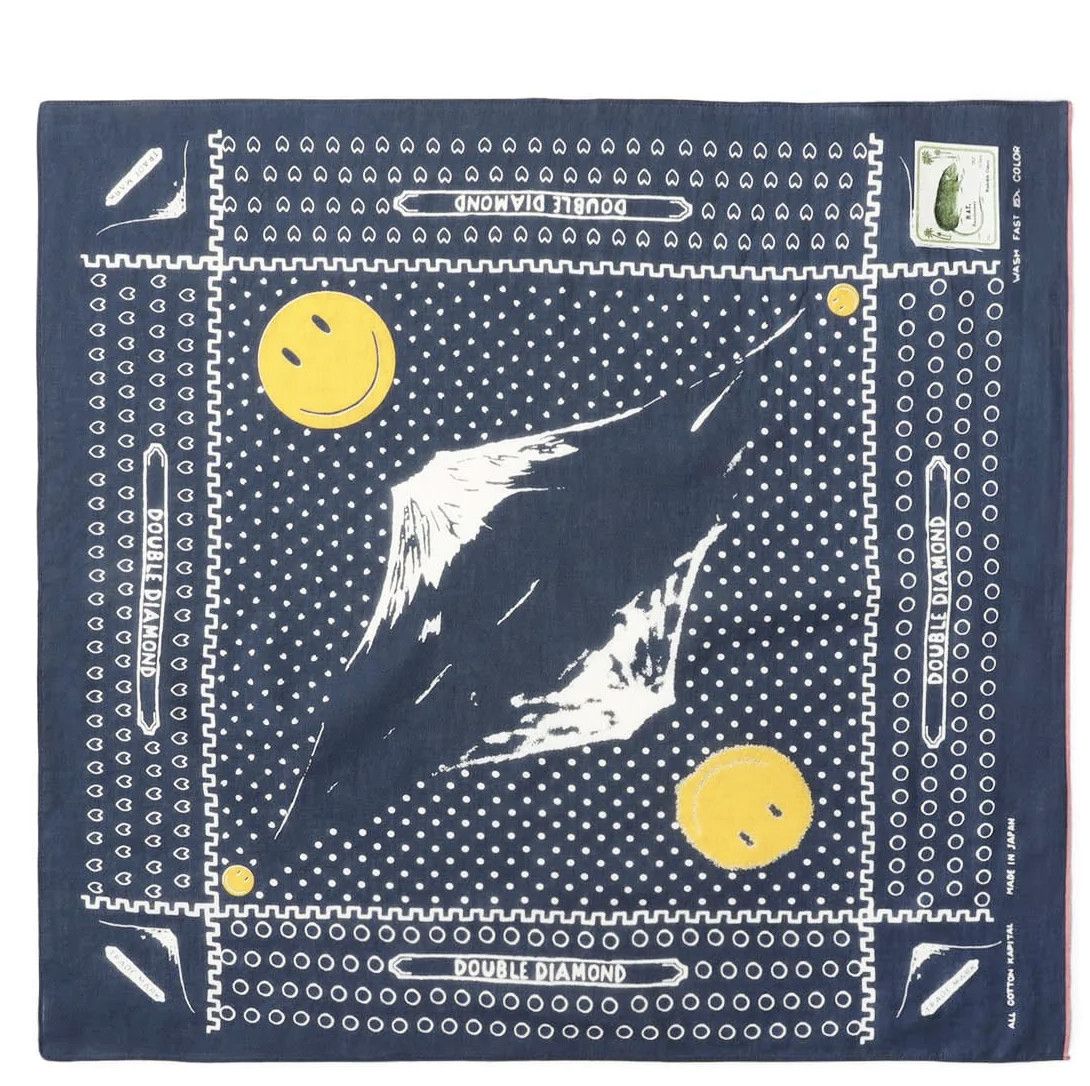 Kapital Kapital FASTCOLOR SELVEDGE BANDANA (MIRRORED FUJI SMILE) Size ONE SIZE - 1 Thumbnail