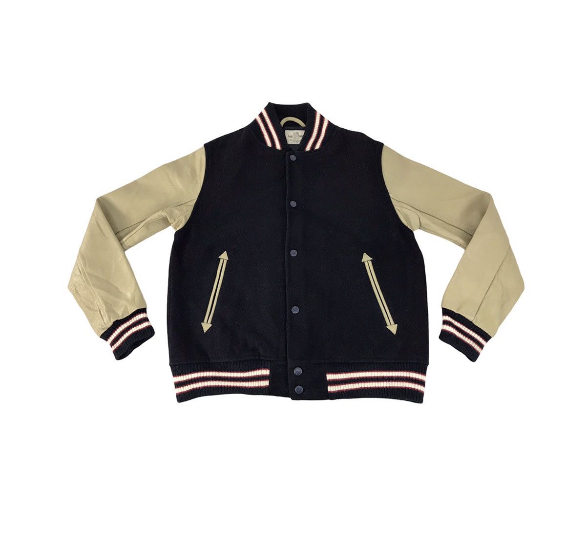 image of Varsity Jacket Coen Daily Clothing Heavy Padded in Black, Men's (Size Medium)