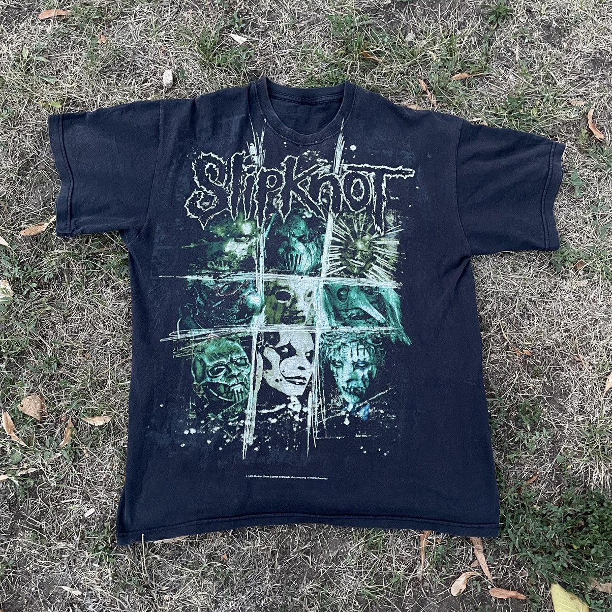 Vintage Vintage Y2K Slipknot Graphic Tee Sun Faded Grunge Wide Leg M Size US M / EU 48-50 / 2 - 1 Thumbnail