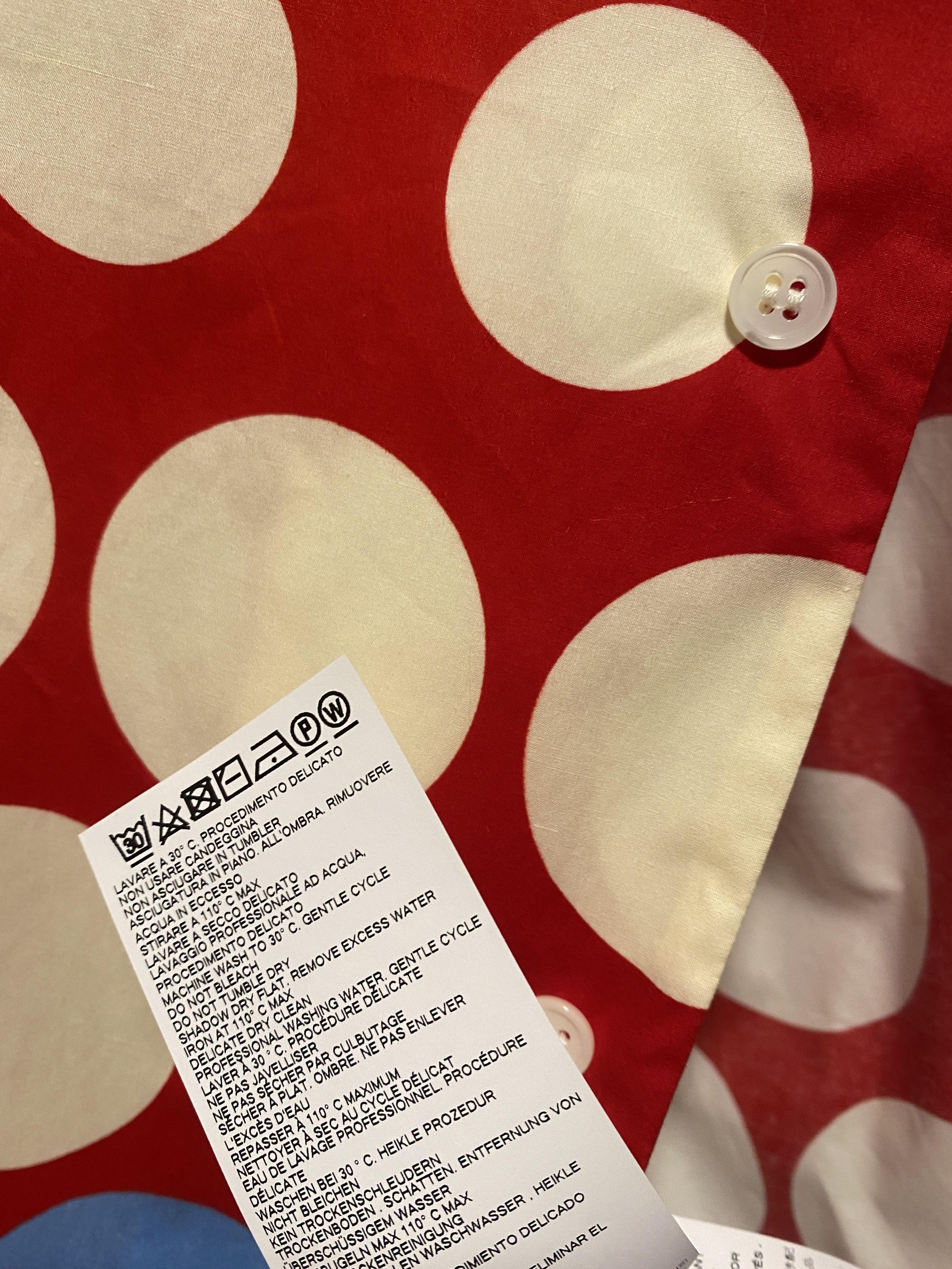 Marni marni camp collar button shirt polka dot Size US L / EU 52-54 / 3 - 9 Thumbnail