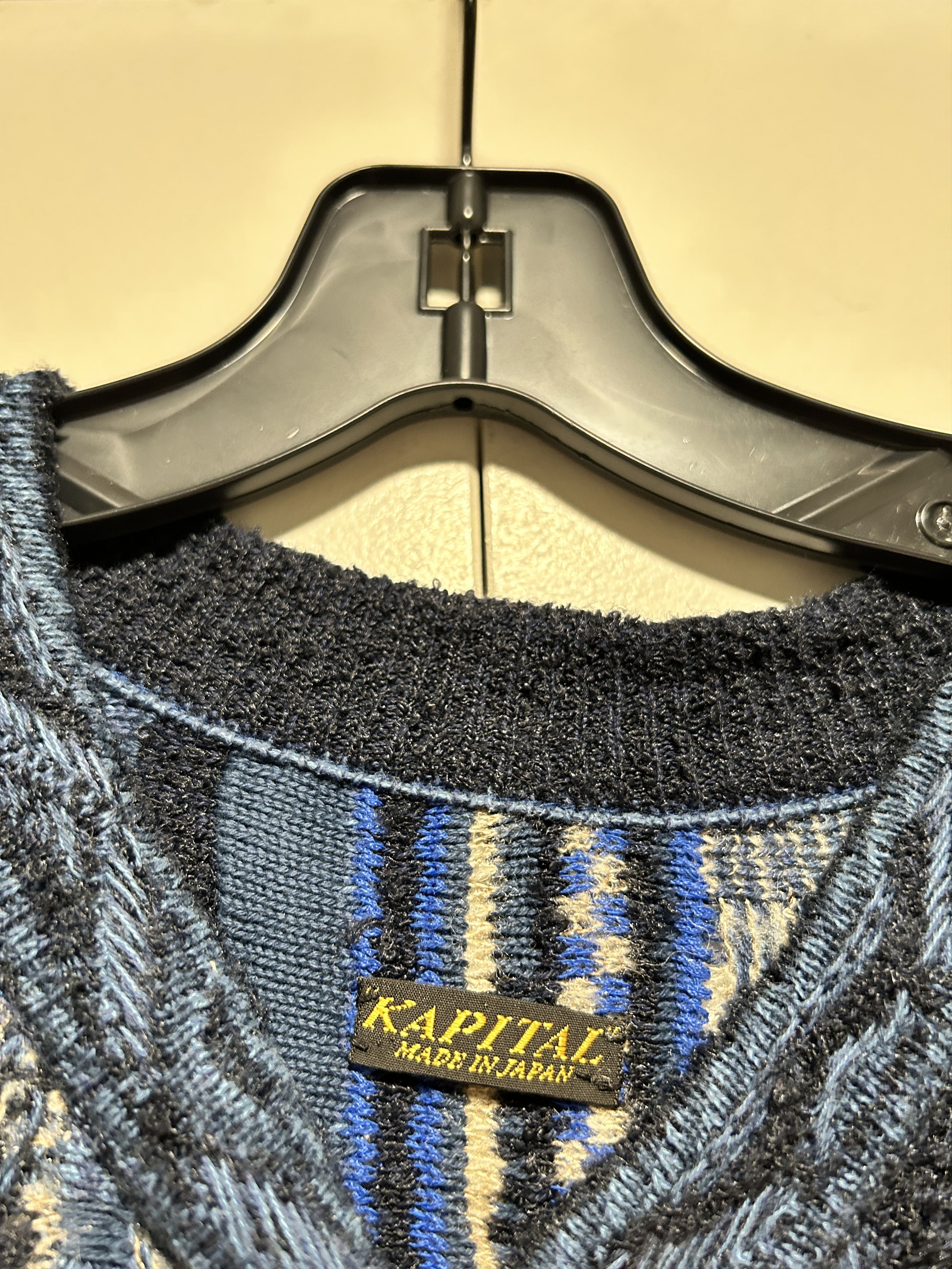 Kapital Kapital 7G Knit Boro Sweater gauge Gaudy size 1 (small) Size US S / EU 44-46 / 1 - 4 Thumbnail