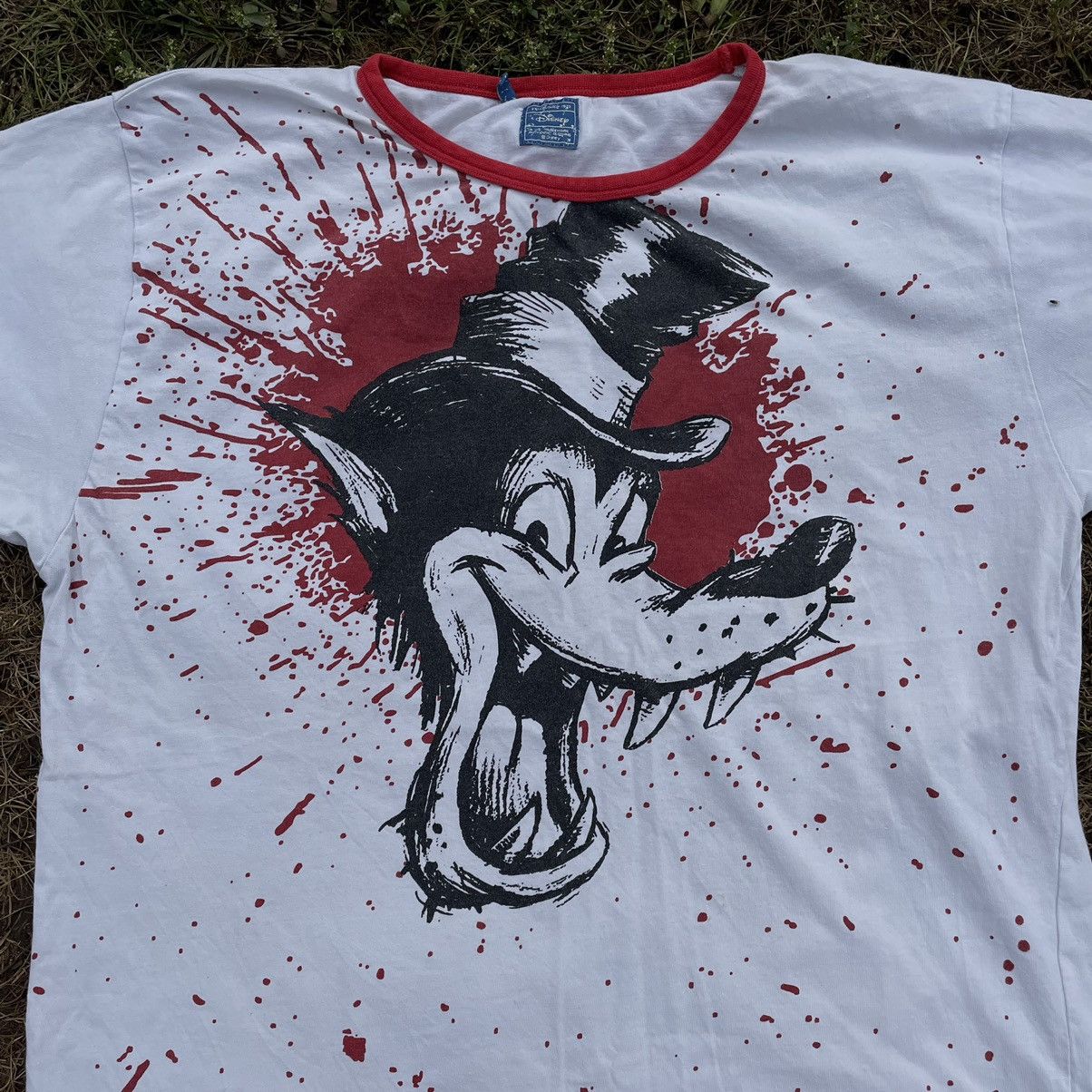 Vintage Vintage 90s Skull Graphic Tee Distressed Grunge Horror L Size US L / EU 52-54 / 3 - 4 Thumbnail