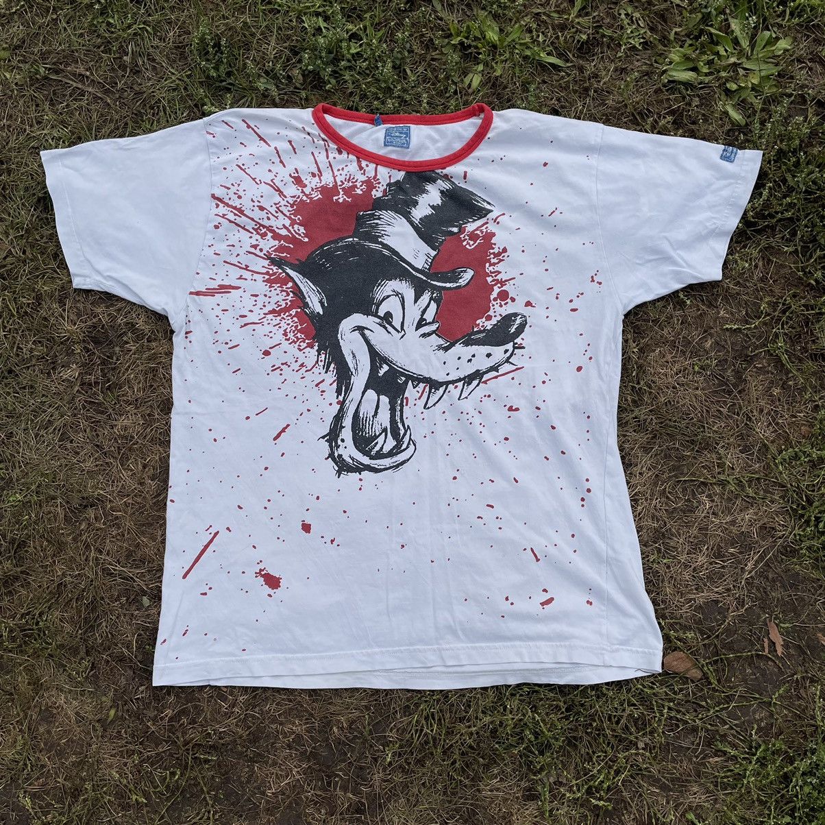 Vintage Vintage 90s Skull Graphic Tee Distressed Grunge Horror L Size US L / EU 52-54 / 3 - 1 Thumbnail