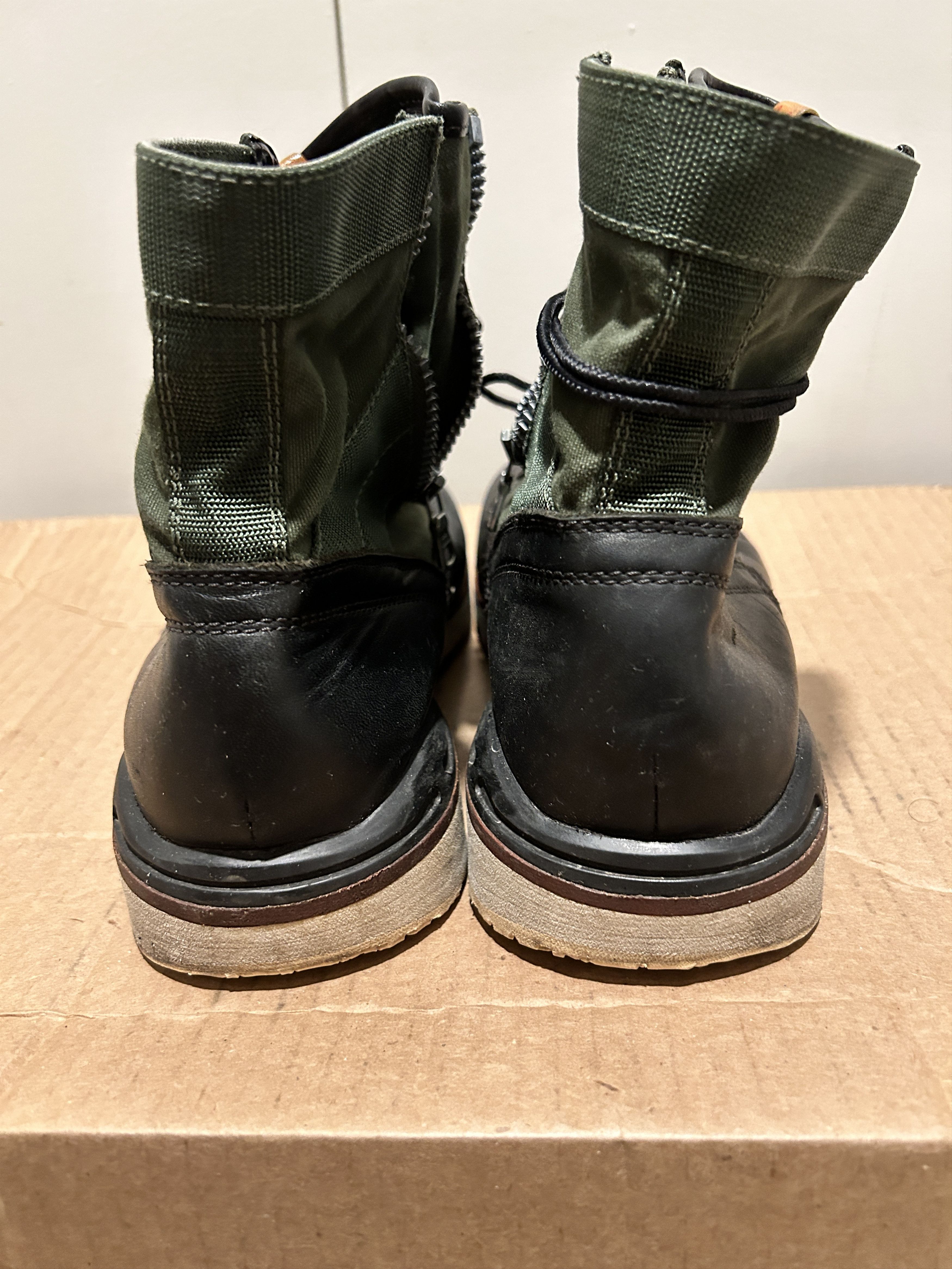 Visvim Visvim 7 Hole 73 Folk Boots Veggie Tan Black Olive Used Size US 9 / EU 42 - 5 Thumbnail
