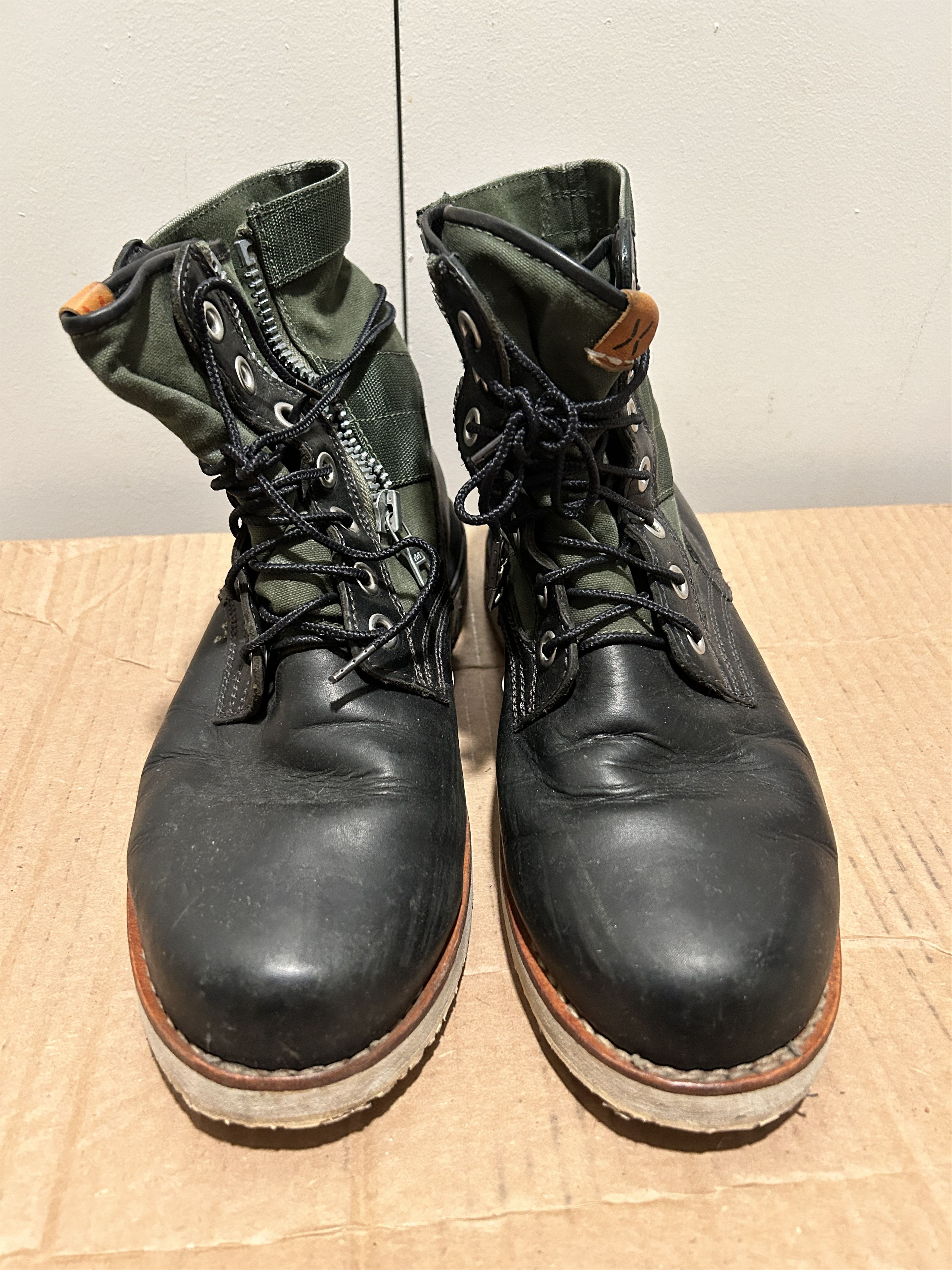 Visvim Visvim 7 Hole 73 Folk Boots Veggie Tan Black Olive Used Size US 9 / EU 42 - 3 Thumbnail