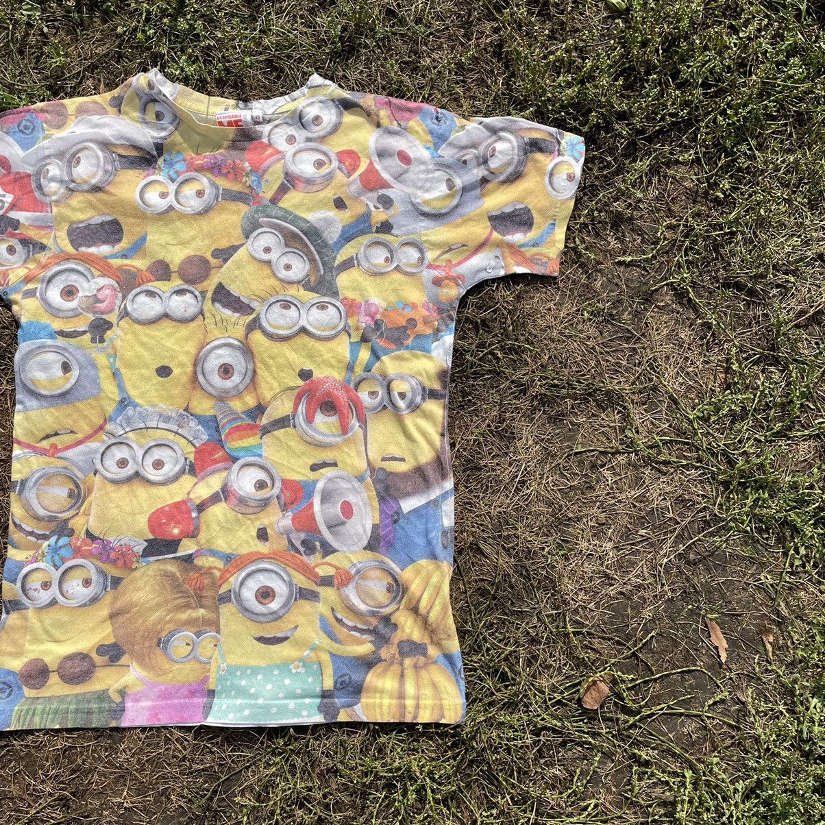 Cartoon Network Vintage Y2K Minions All Over Tee Face Humor Print Band Size US S / EU 44-46 / 1 - 2 Thumbnail