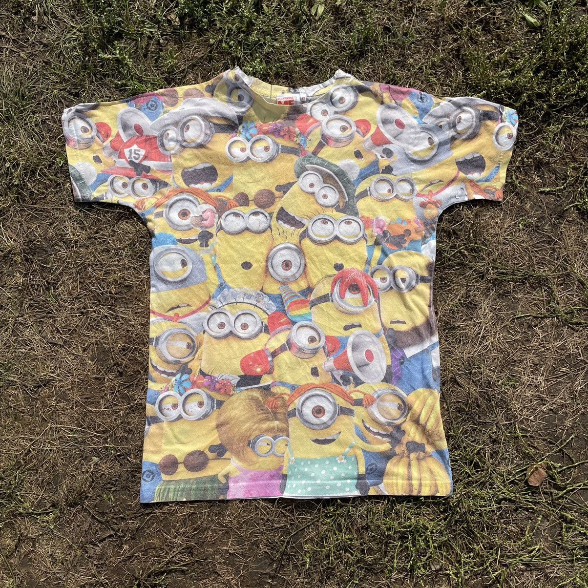 Cartoon Network Vintage Y2K Minions All Over Tee Face Humor Print Band Size US S / EU 44-46 / 1 - 1 Thumbnail