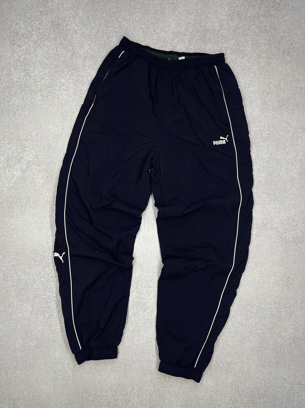 Vintage Puma Sweatpants Double Logo Y2K Cargo Drill