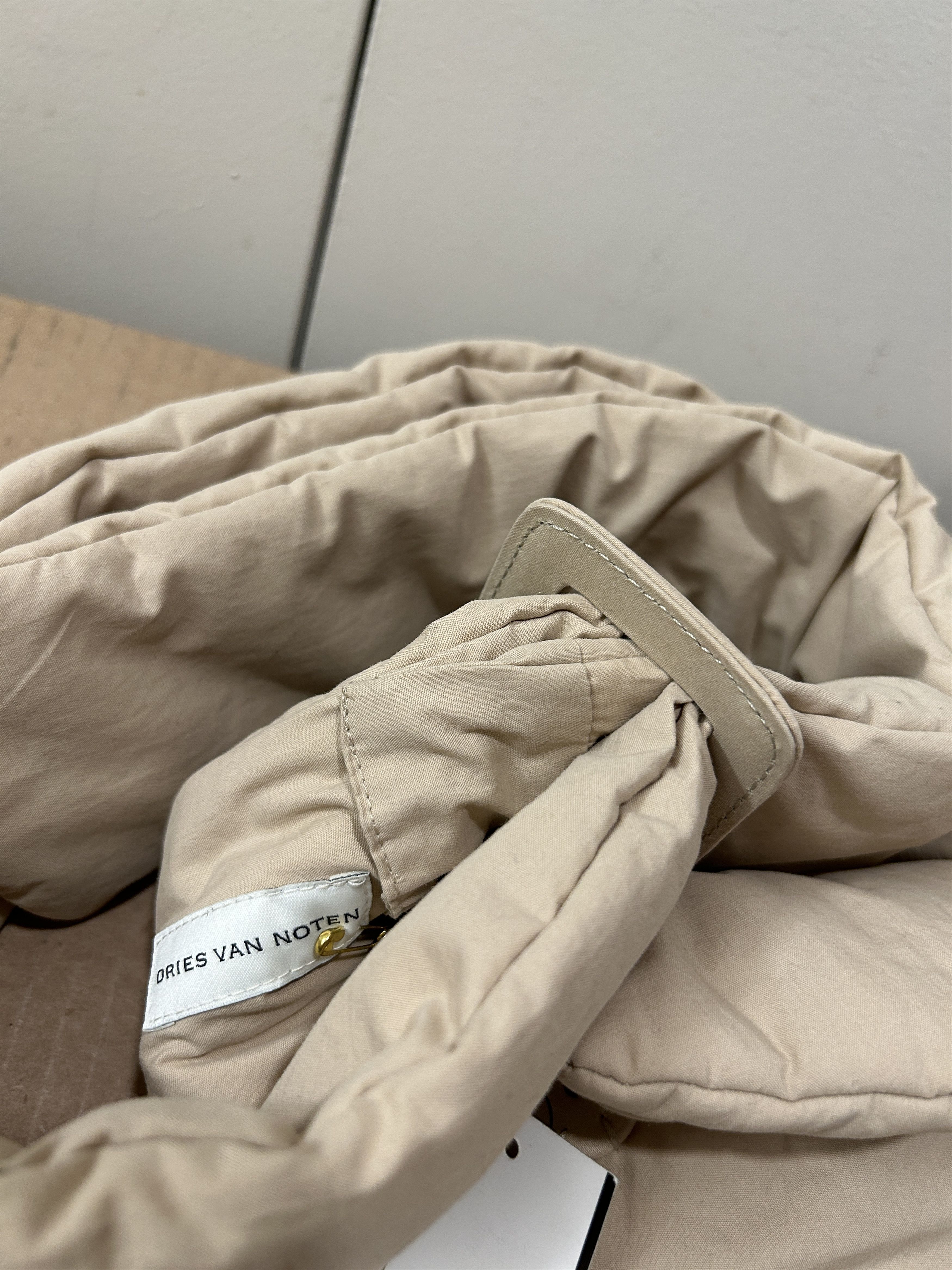 Dries Van Noten RUNWAY Cotton padded belt beige w/ detachable pouch Size ONE SIZE - 4 Thumbnail