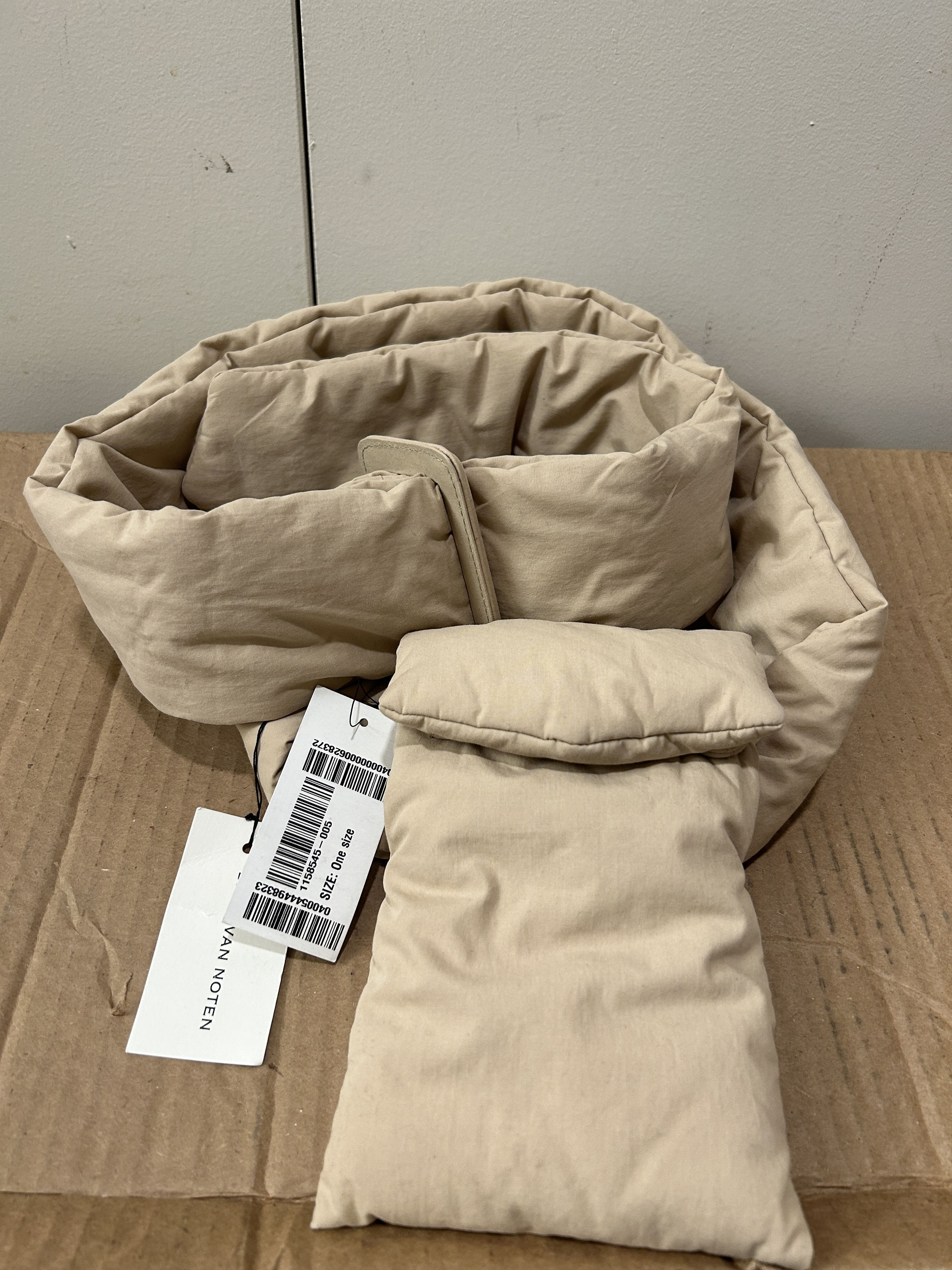 Dries Van Noten RUNWAY Cotton padded belt beige w/ detachable pouch Size ONE SIZE - 1 Thumbnail