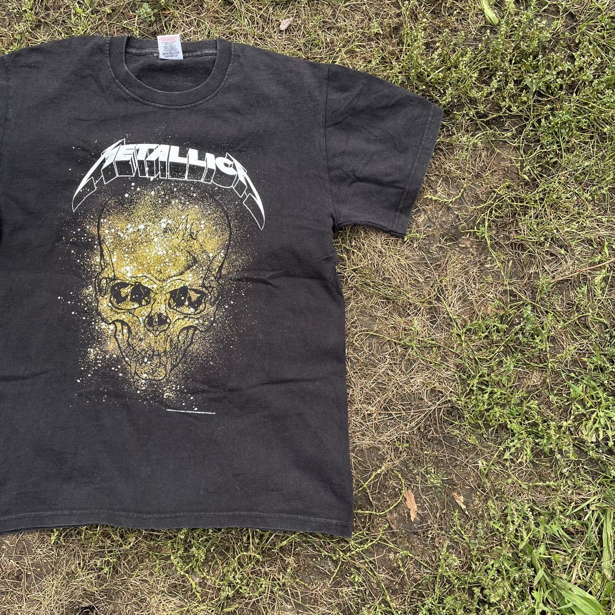 Vintage Vintage 90s Metallica Skull Graphic Tee Grunge Band Tee M Size US M / EU 48-50 / 2 - 3 Thumbnail