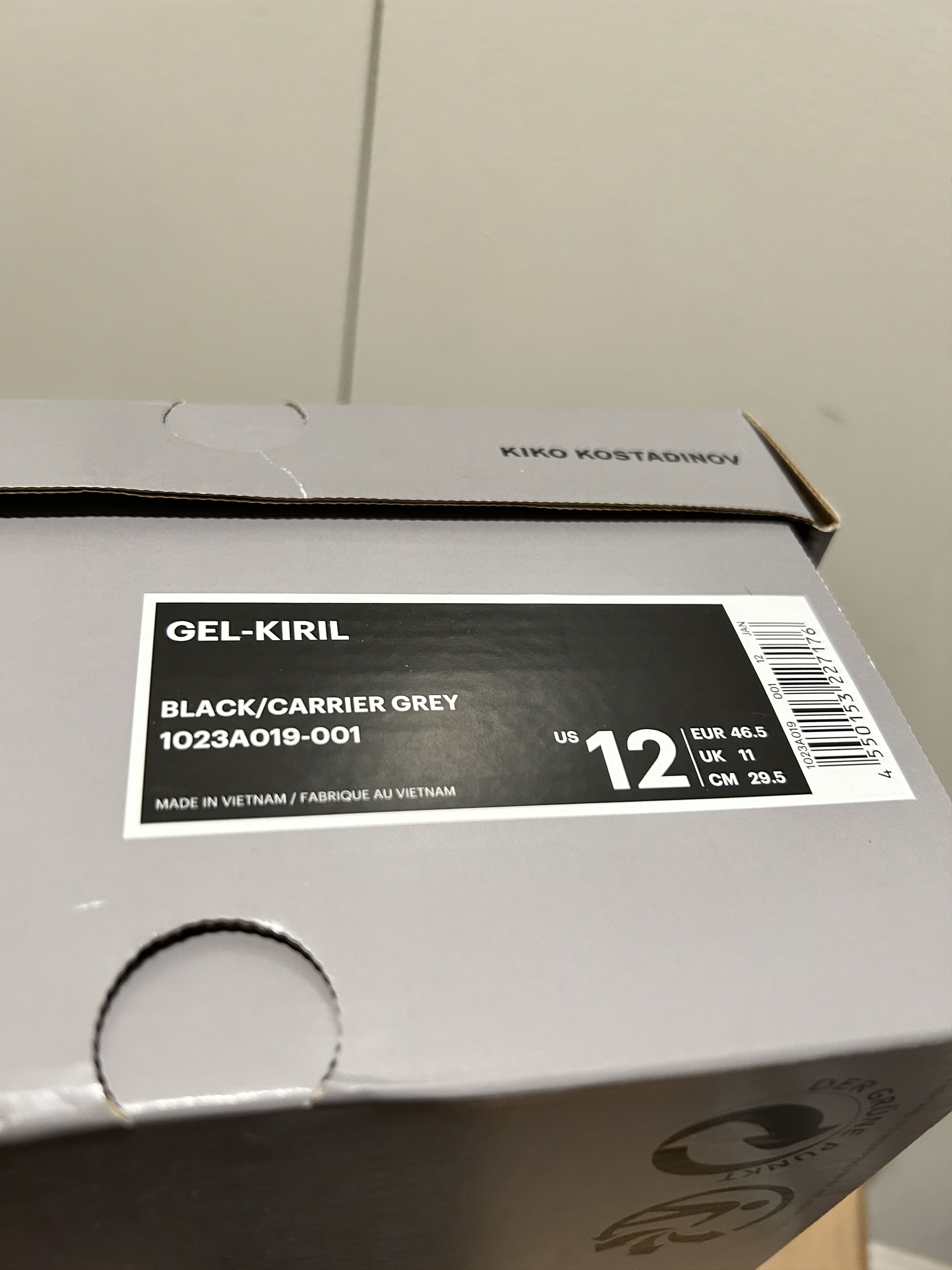 Asics × Kiko Kostadinov ASICS GEL-Kiril x Kiko Kostadinov Black 12 Size US 12 / EU 45 - 2 Thumbnail