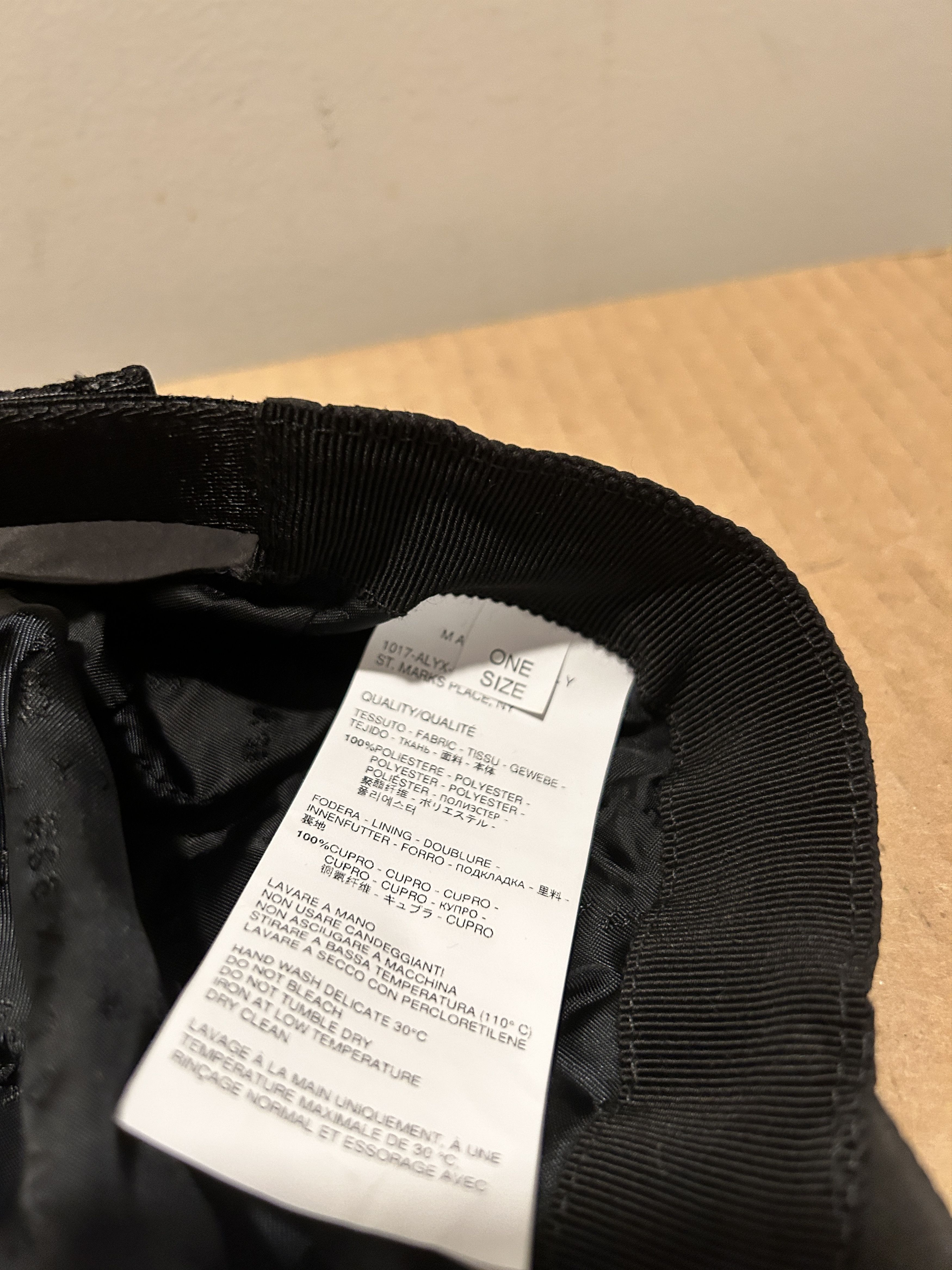 1017 ALYX 9SM Alyx lightweight hat cap black Size ONE SIZE - 8 Thumbnail
