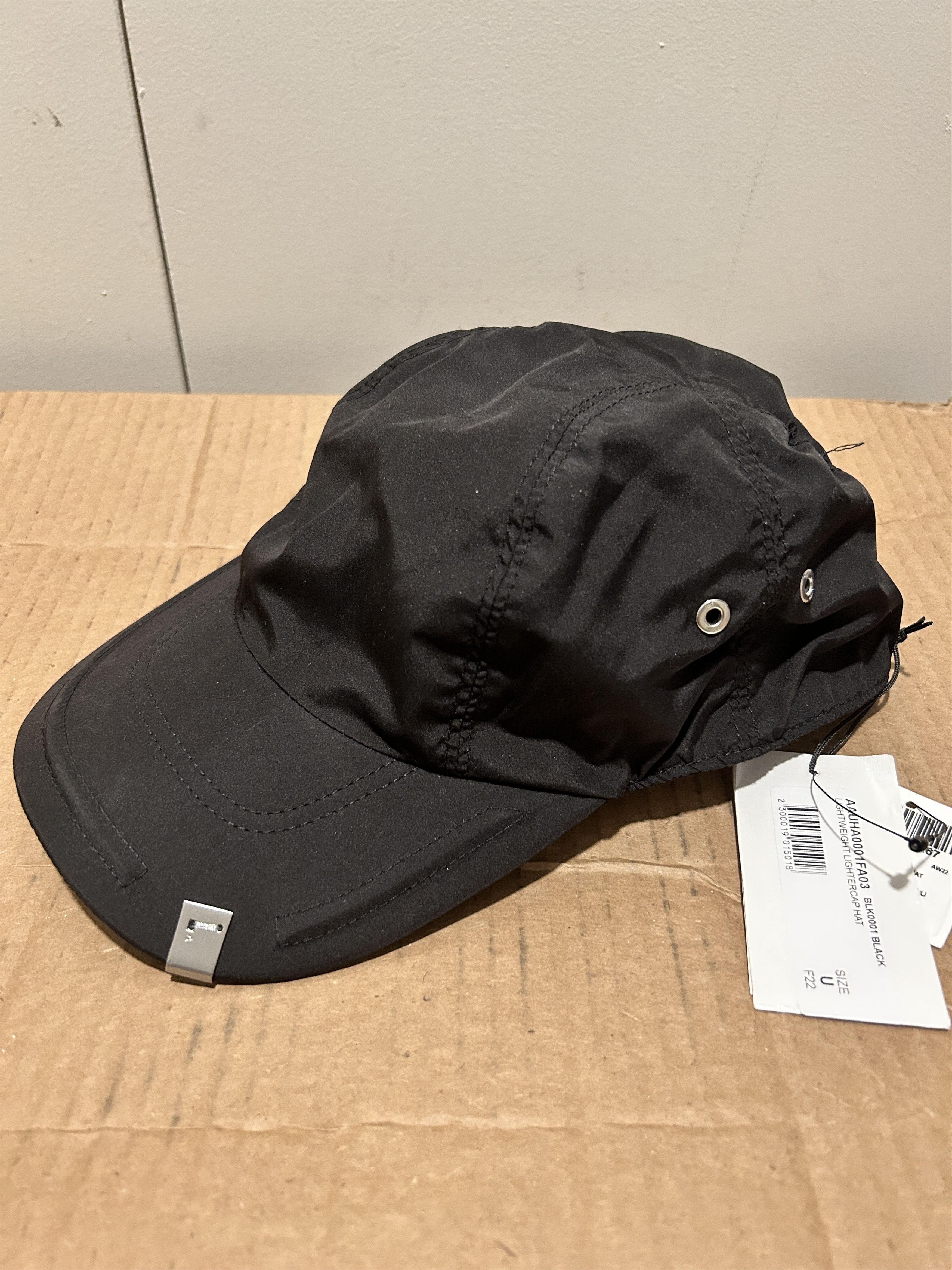 1017 ALYX 9SM Alyx lightweight hat cap black Size ONE SIZE - 2 Thumbnail