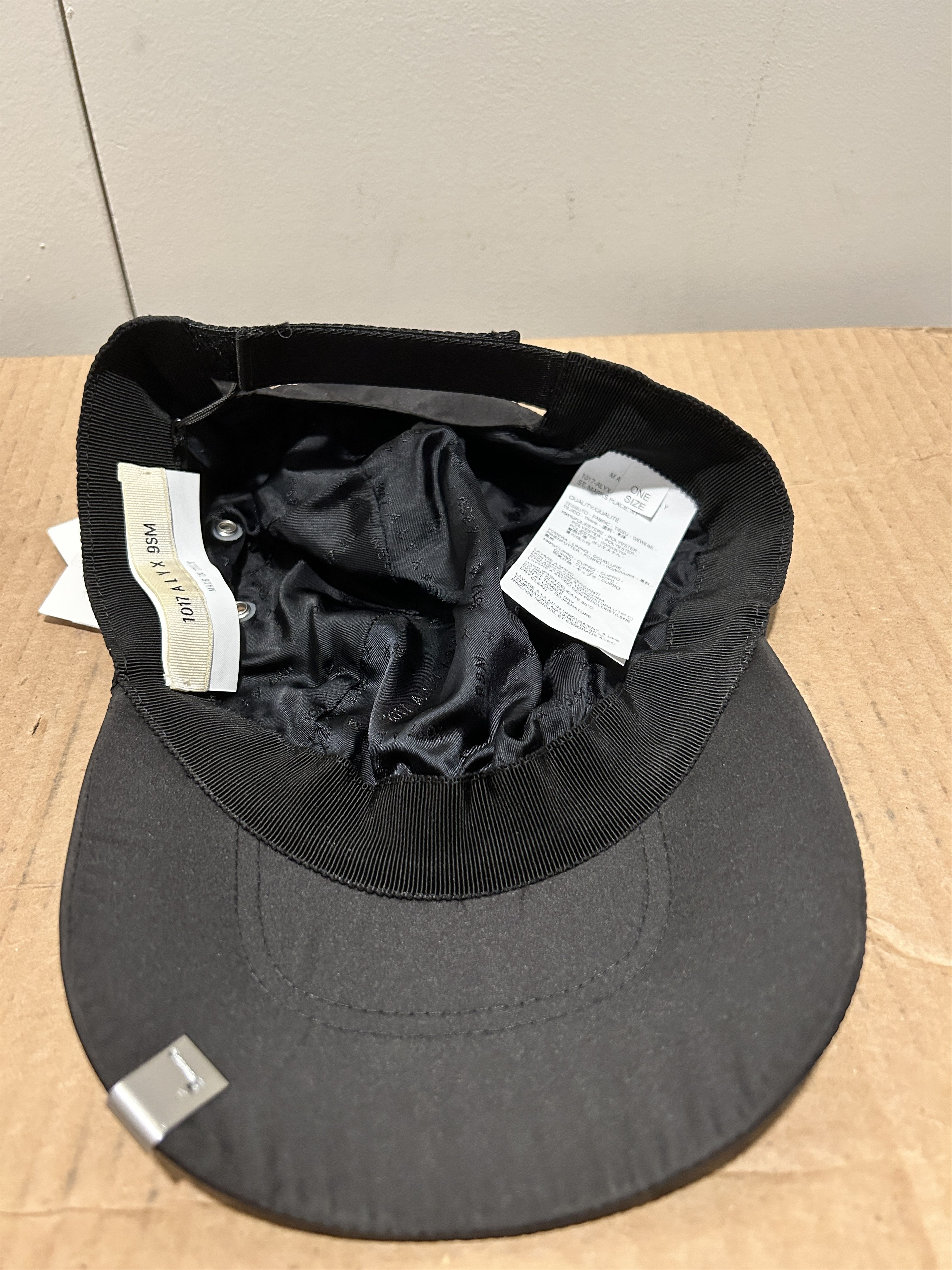 1017 ALYX 9SM Alyx lightweight hat cap black Size ONE SIZE - 6 Thumbnail