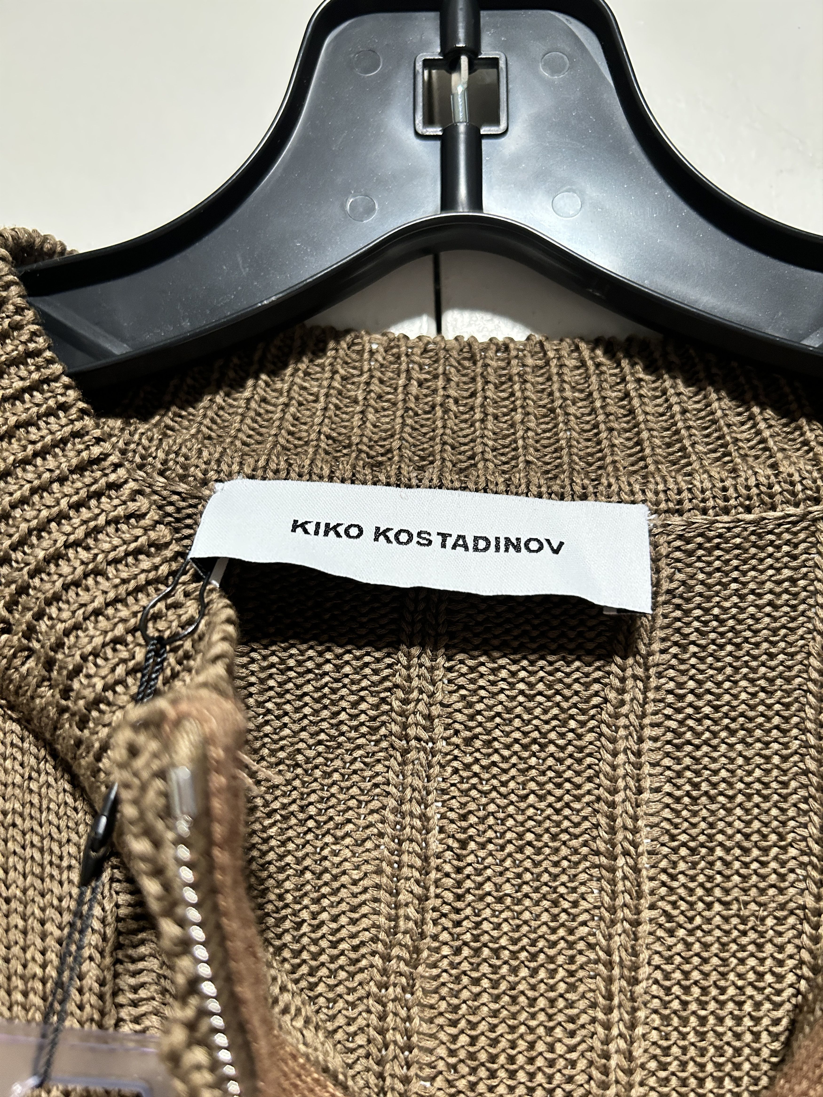 Kiko Kostadinov Kiko Kostadinov Harkman Knit Zip Cardigan in Marron Size US M / EU 48-50 / 2 - 3 Thumbnail
