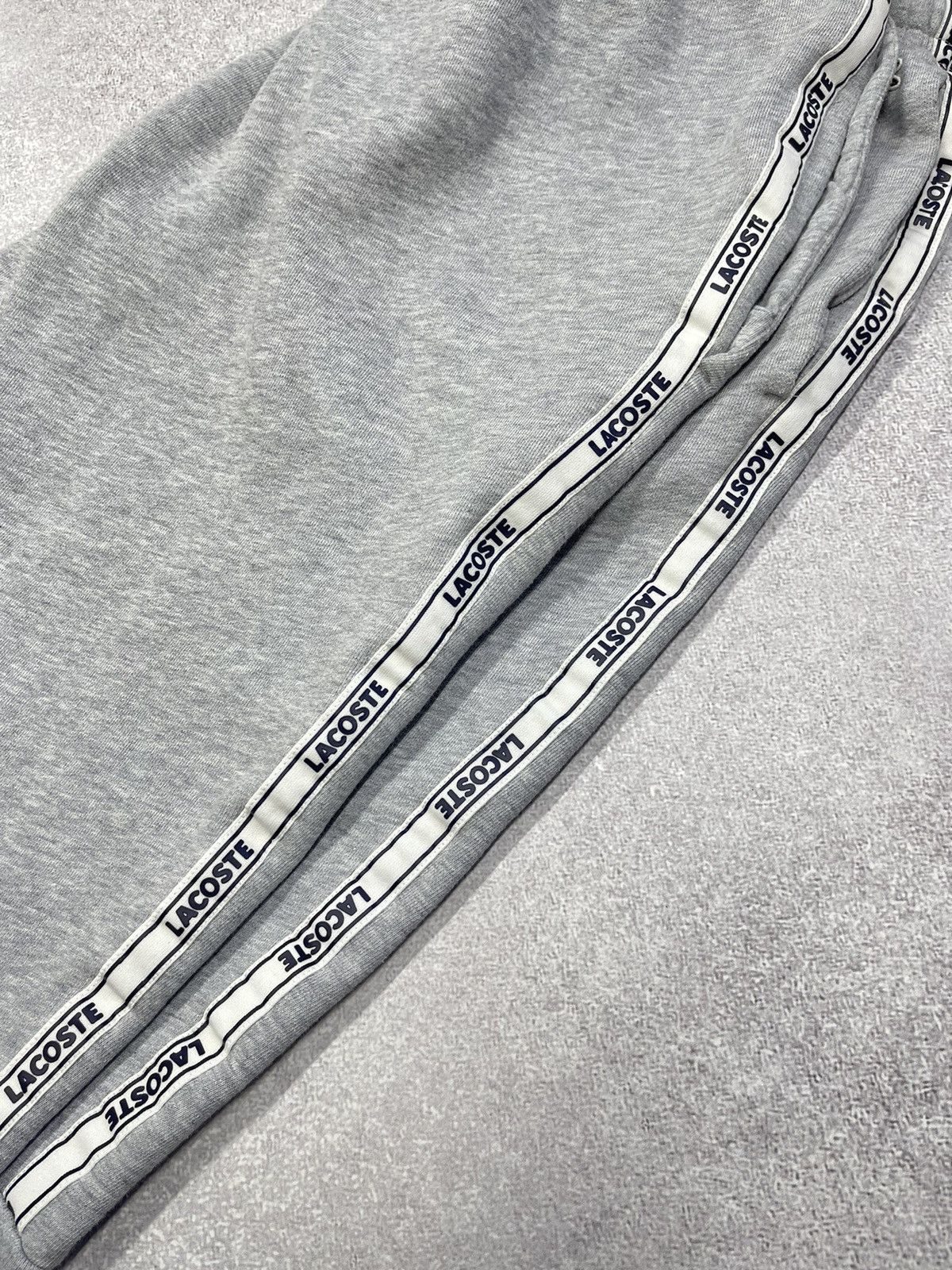 Lacoste Mens Lacoste Grey Sweatpants Lampas Drill Y2K Size US 34 / EU 50 - 6 Thumbnail