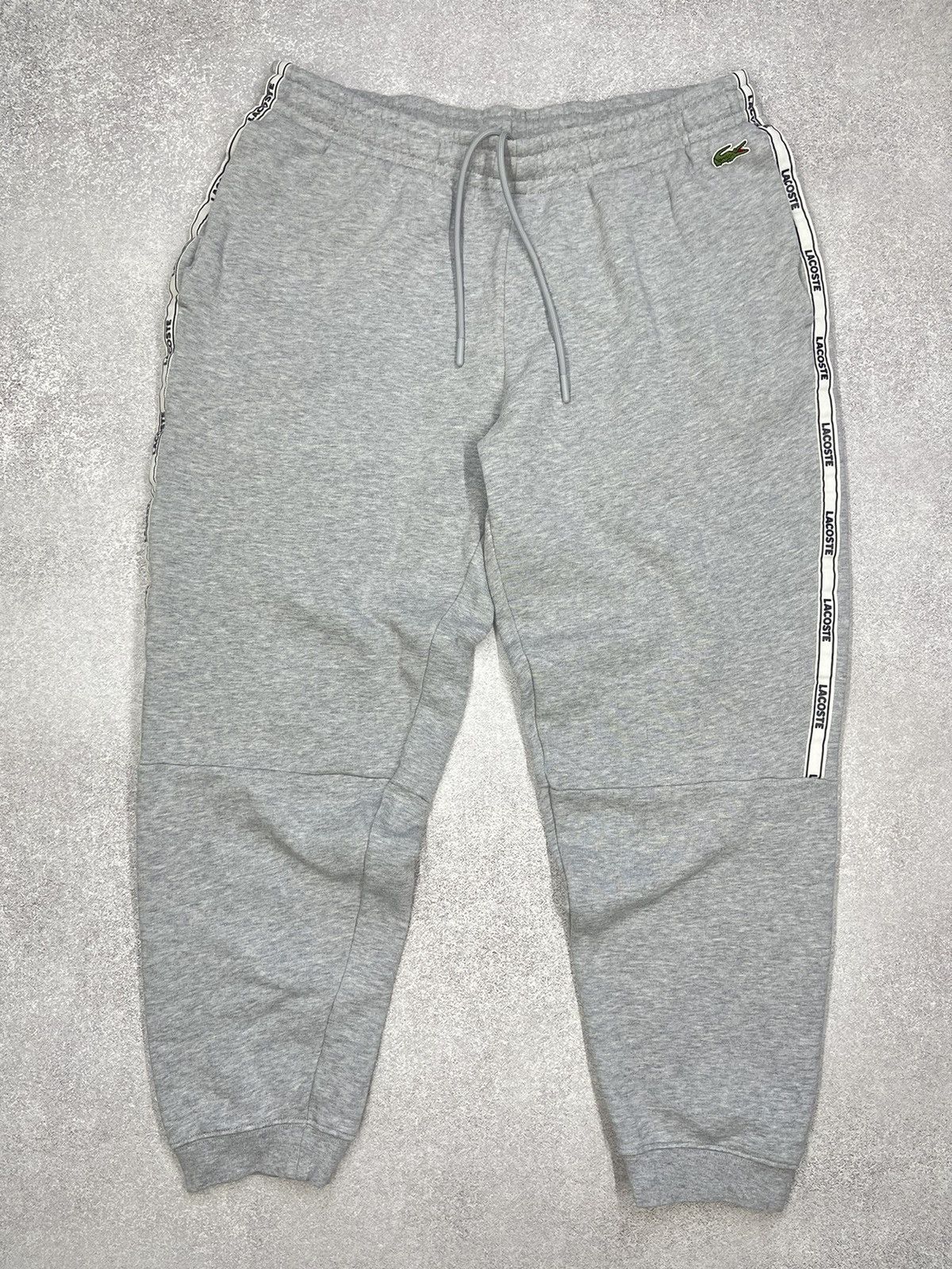 Lacoste Mens Lacoste Grey Sweatpants Lampas Drill Y2K Size US 34 / EU 50 - 2 Thumbnail
