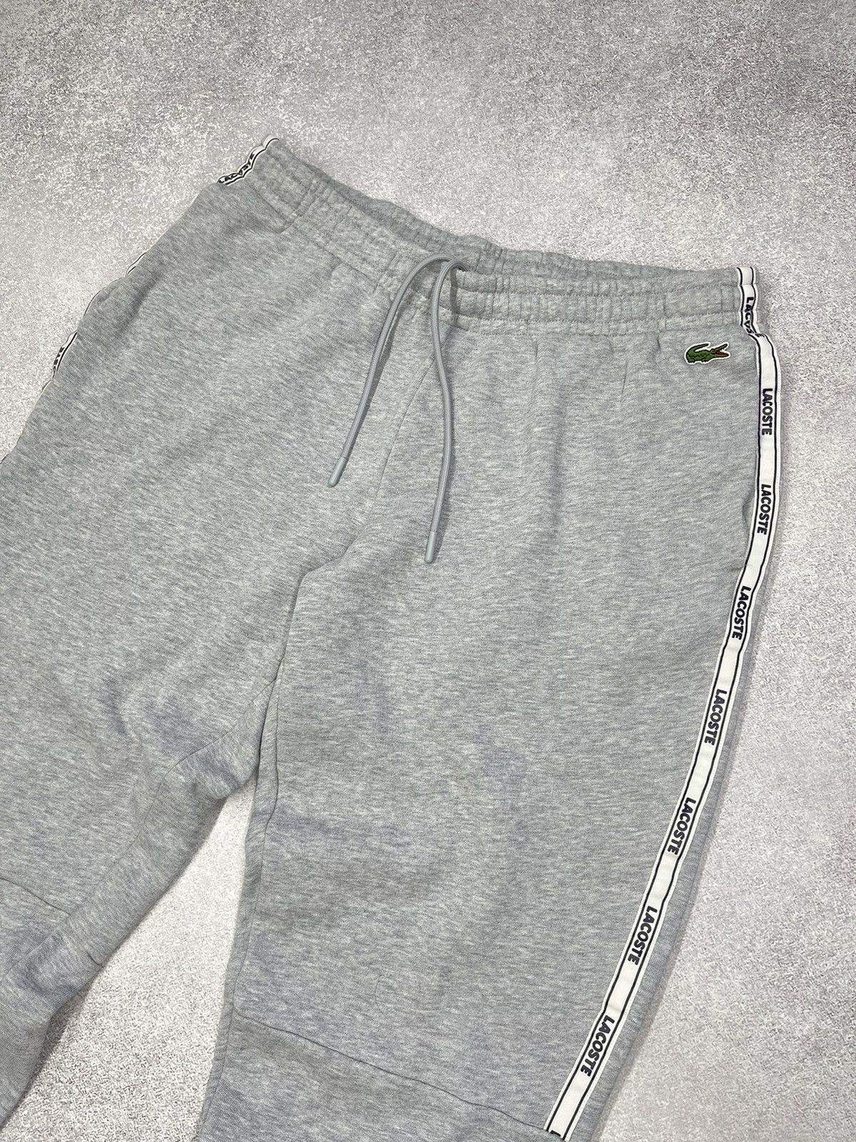 Lacoste Mens Lacoste Grey Sweatpants Lampas Drill Y2K Size US 34 / EU 50 - 3 Thumbnail