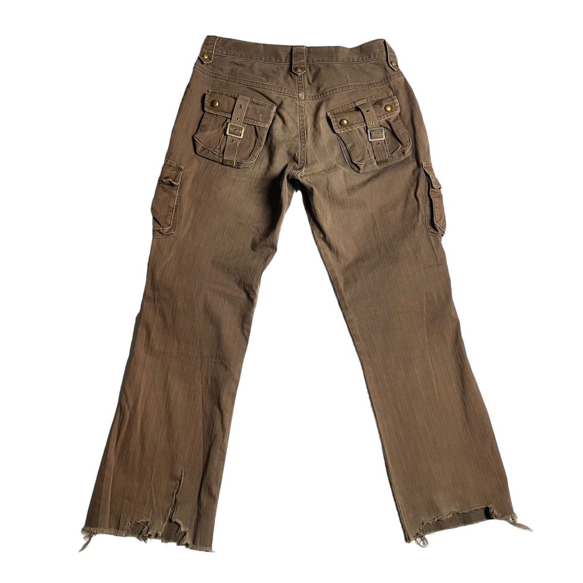 🇯🇵 SEMANTIC DESIGN BONDAGE DISTRESSED CARGO PANTS