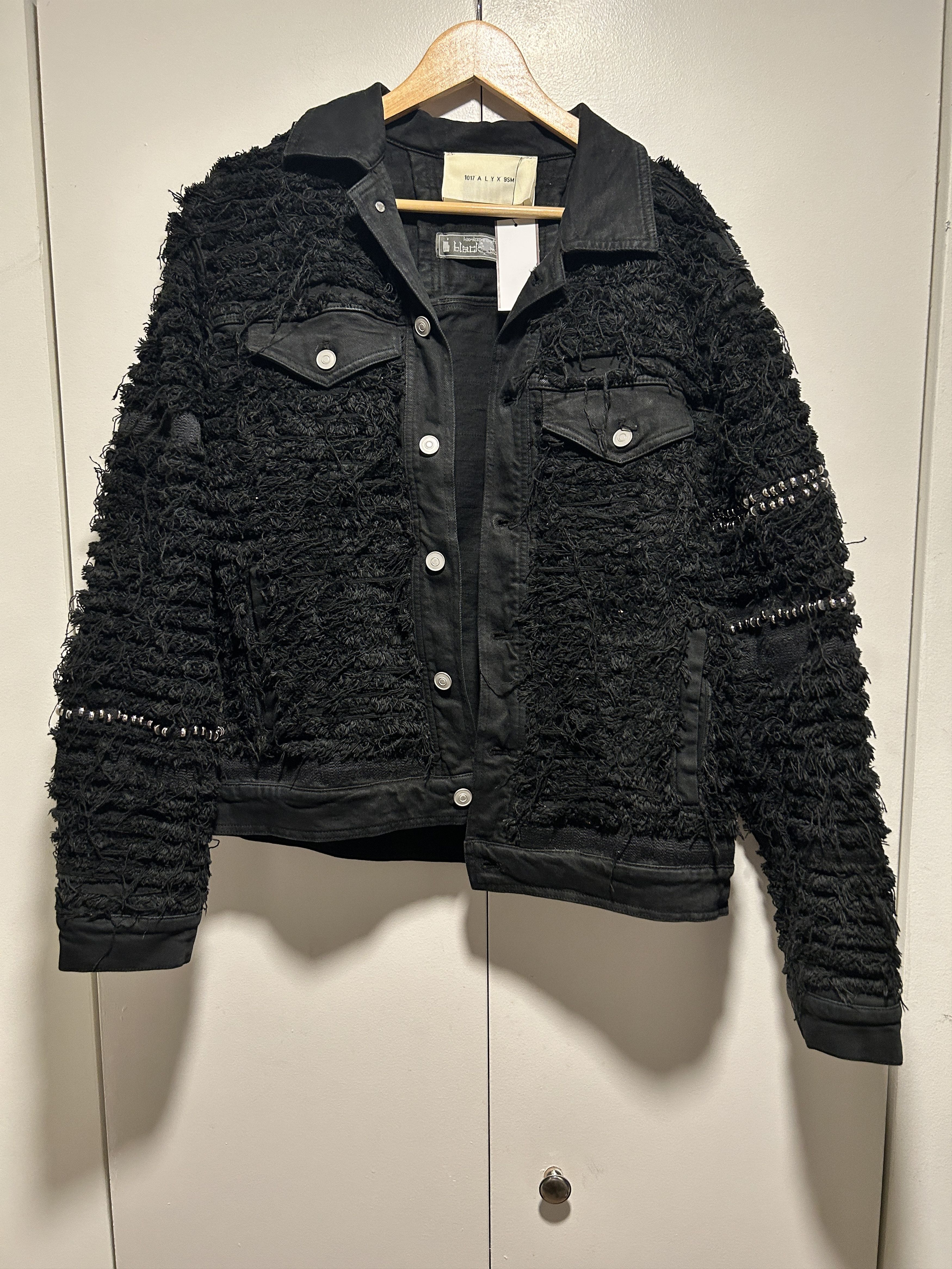 image of 1017 Alyx 9Sm X Blackmeans Stud-Embellished Denim Jacket, Men's (Size Medium)