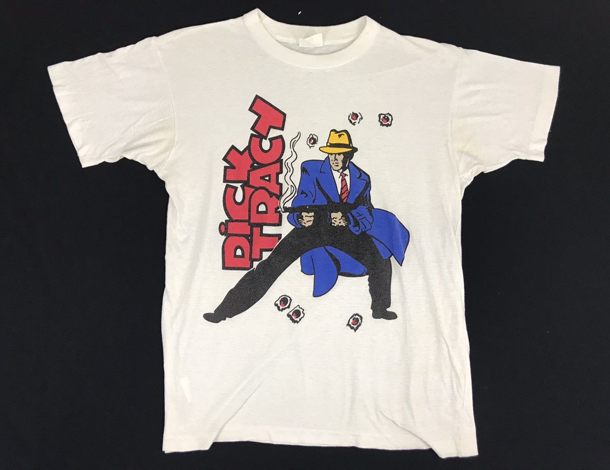 Vintage 90s Dick Tracy Action Detective Crime Madonna Tee Size US M / EU 48-50 / 2 - 1 Thumbnail