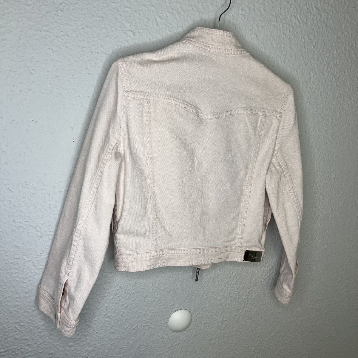 Christian Dior Monsieur Christian Dior Paris Baby Pink Denim Jeans Jacket Metal Logo Size XS / US 0-2 / IT 36-38 - 12 Thumbnail