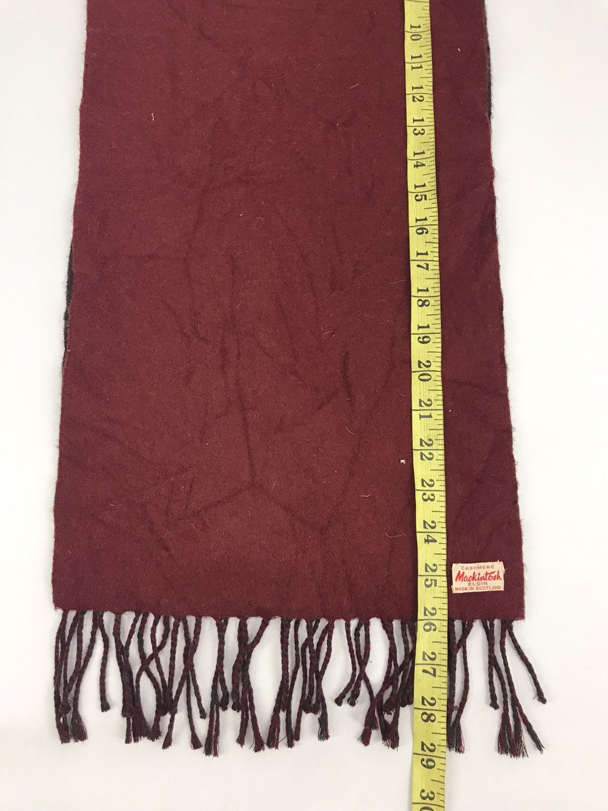 Mackintosh Vintage Mackintosh Elgin England Muffler Scarf Cashmer Size ONE SIZE - 6 Thumbnail