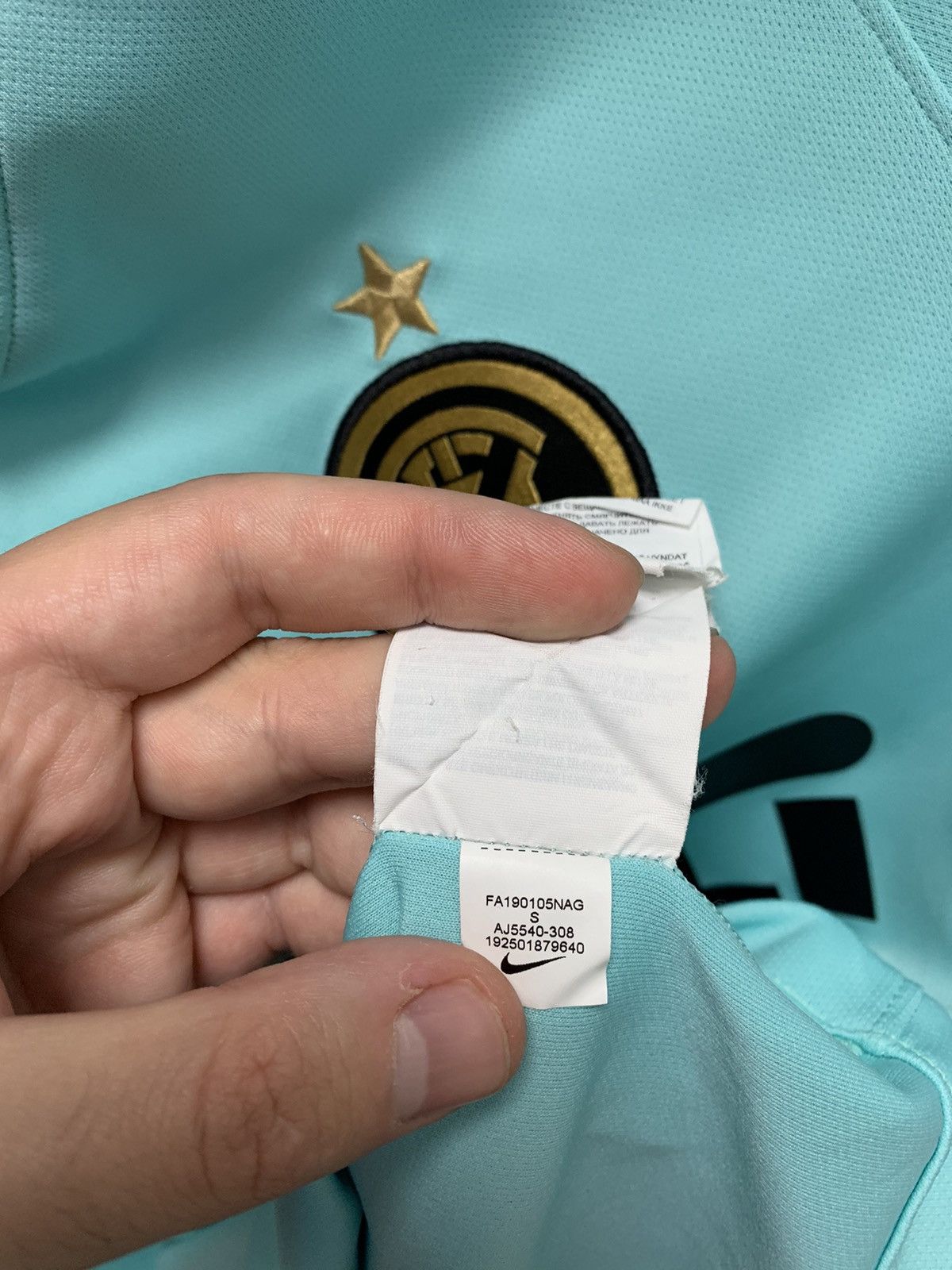 Nike Nike internazionale Inter Milan Godin 3 Firelli jersey S sz Size US S / EU 44-46 / 1 - 8 Thumbnail
