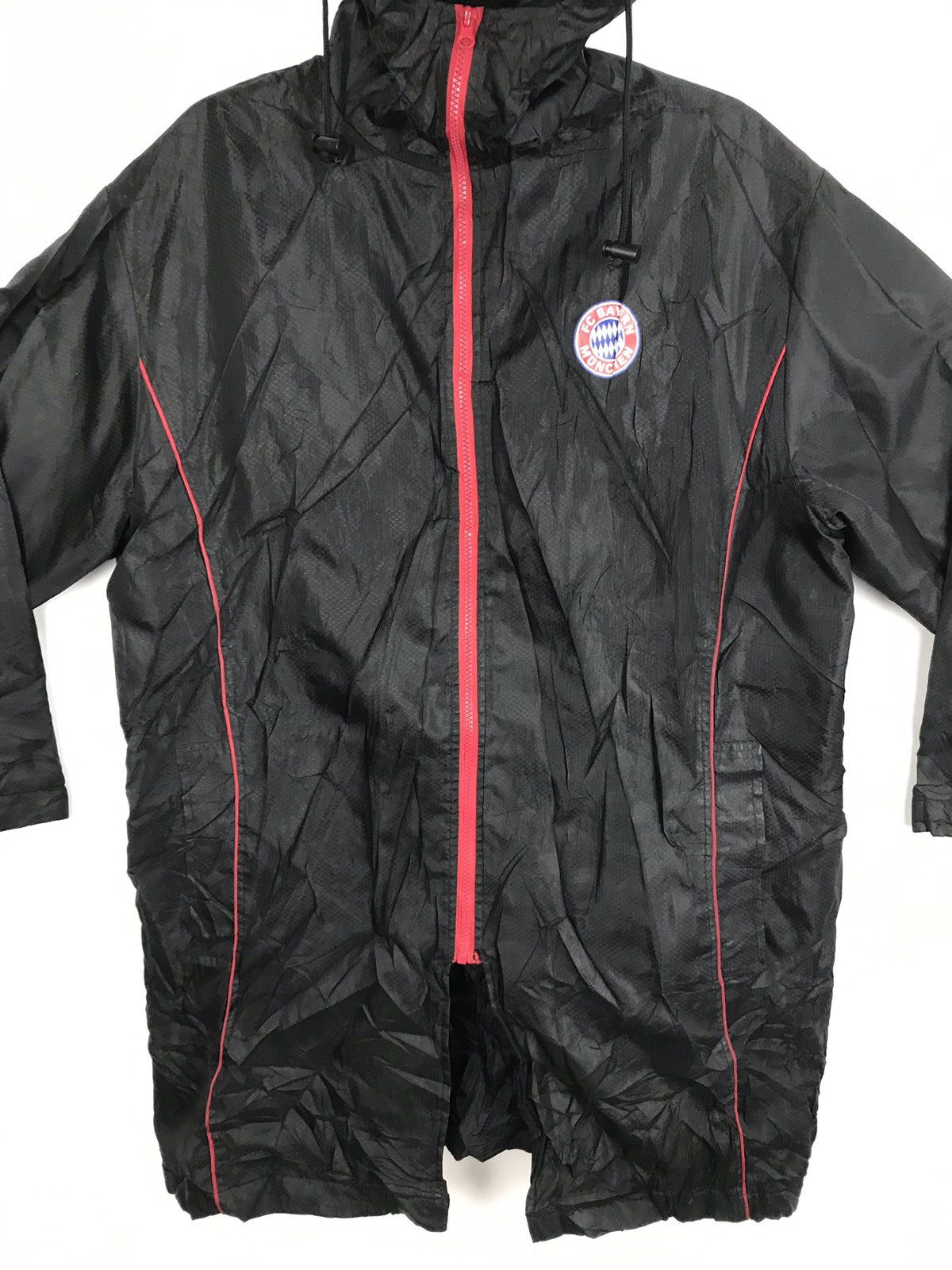 Japanese Brand Fc Bayern Munchen Parkas Windbreaker Hiking Jacket Size L / US 10 / IT 46 - 4 Thumbnail