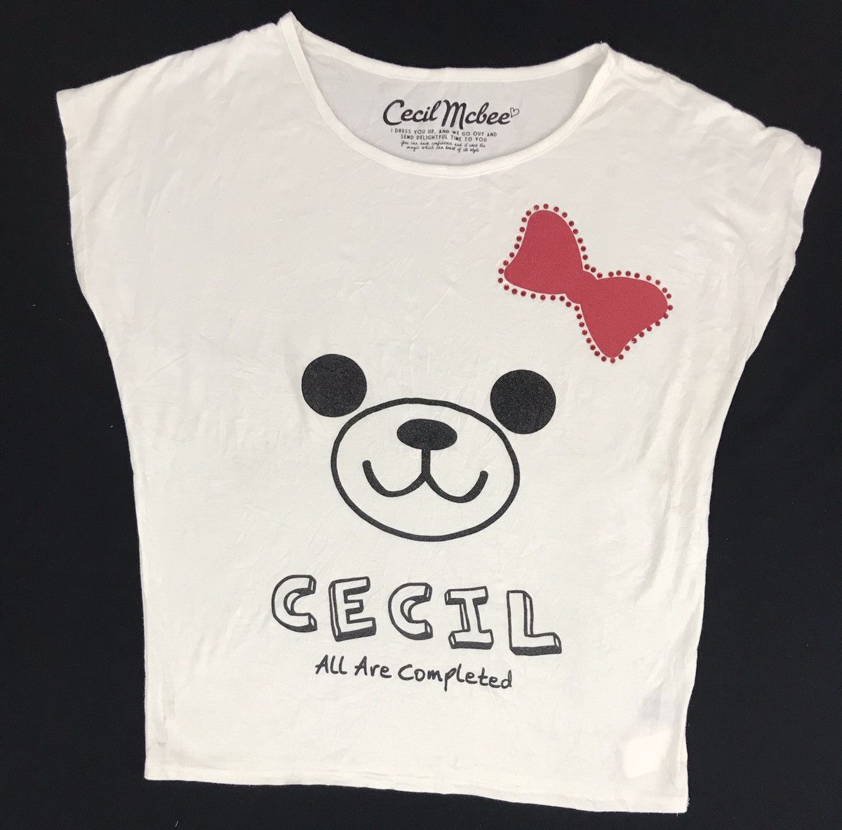Japanese Brand Cecil McBee Printed Tee Nice Design Panda Size M / US 6-8 / IT 42-44 - 1 Thumbnail