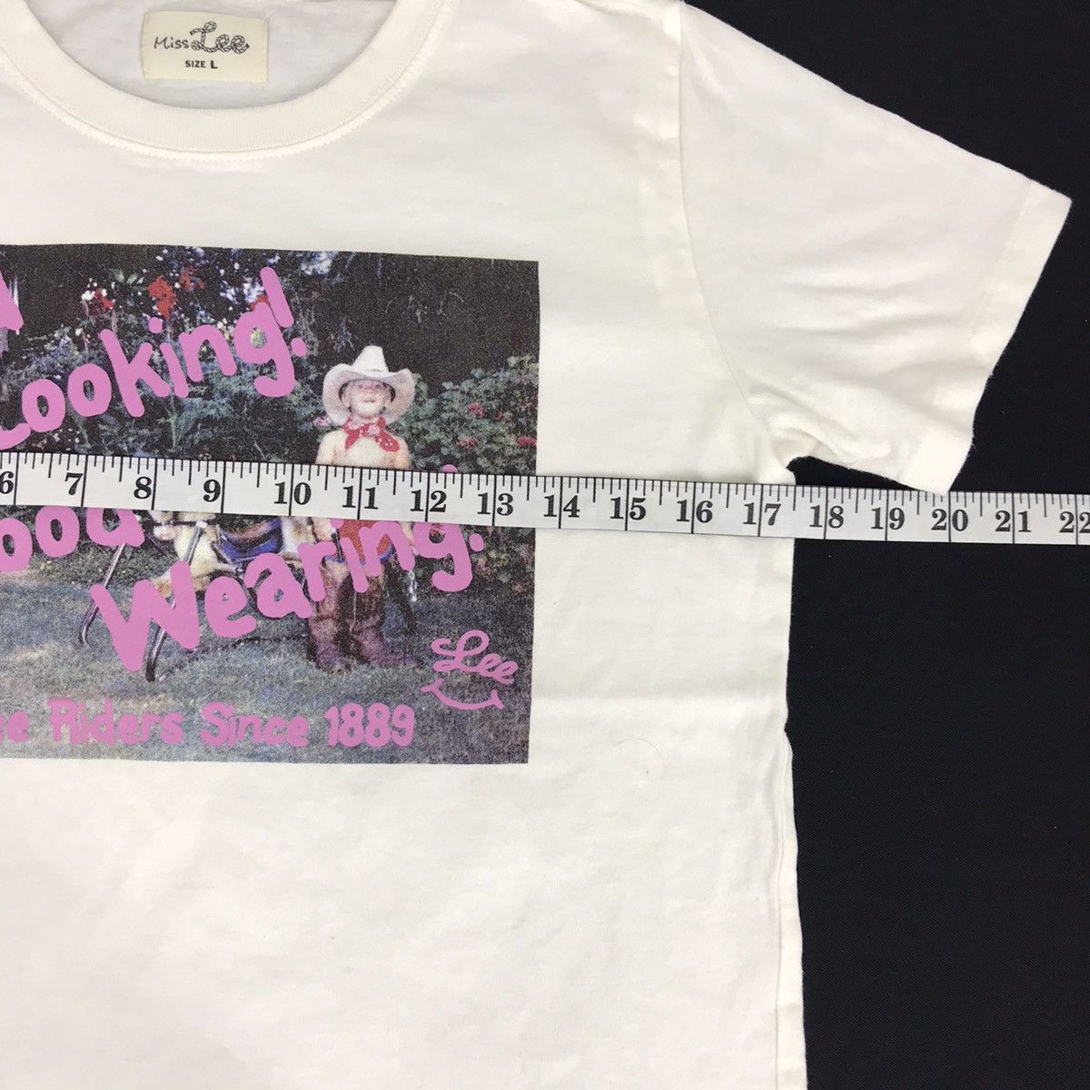 Lee Vintage Miss Lee Box Logo Spell Out Tee Art Designer Brand Size S / US 4 / IT 40 - 7 Thumbnail