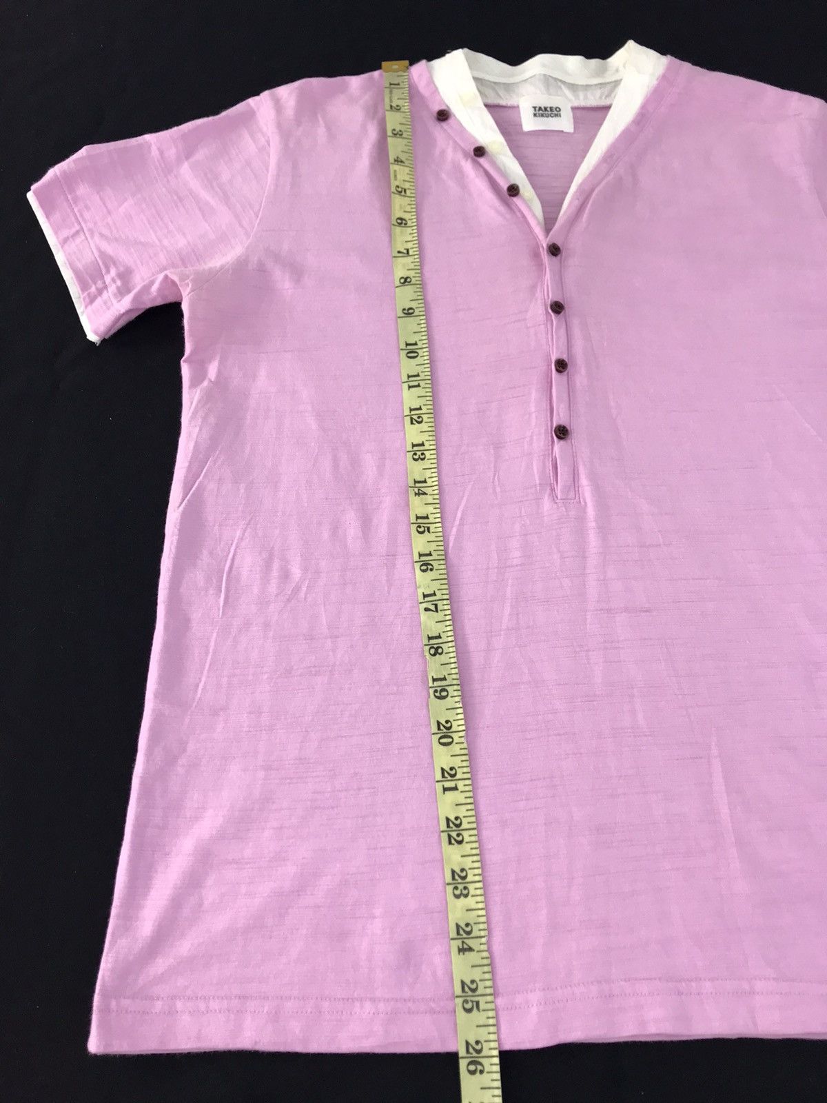 Japanese Brand Takeo Kikuchi V Neck Plain Tee Size M Japanese Brand Size L / US 10 / IT 46 - 8 Thumbnail