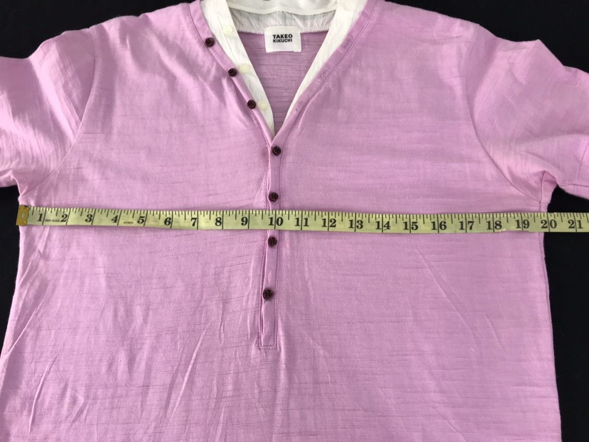 Japanese Brand Takeo Kikuchi V Neck Plain Tee Size M Japanese Brand Size L / US 10 / IT 46 - 7 Thumbnail