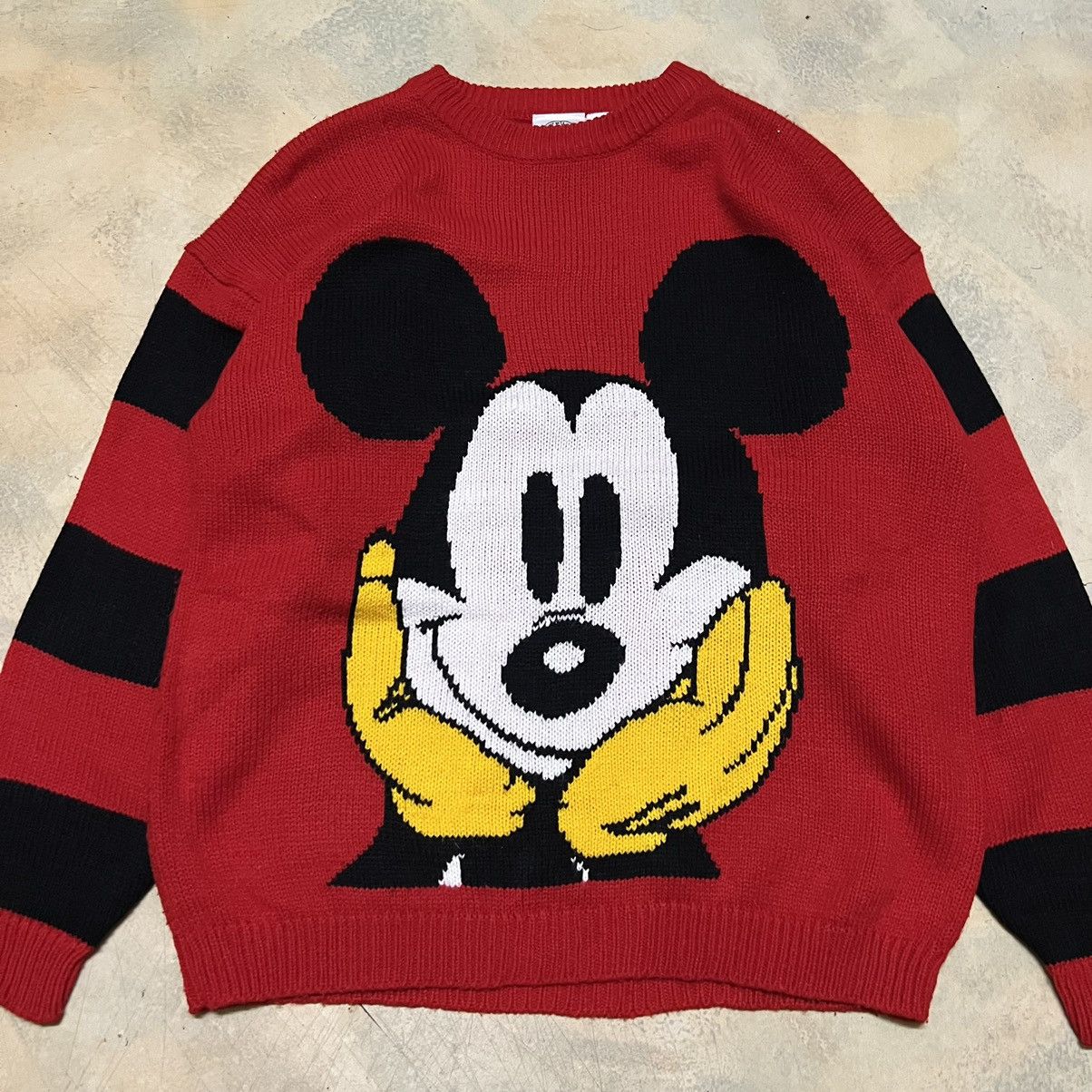 Disney Mickey Mouse Knitwear Sweatshirt Big Logo Size S / US 4 / IT 40 - 3 Thumbnail