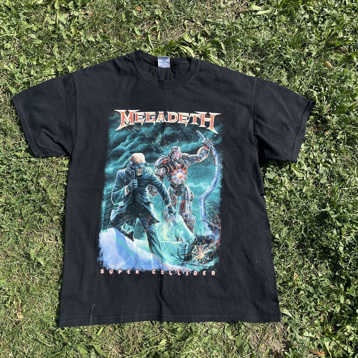 Vintage Vintage Y2K Megadeth Graphic Tee Band Punk Streetwear Boxy L Size US L / EU 52-54 / 3 - 1 Thumbnail
