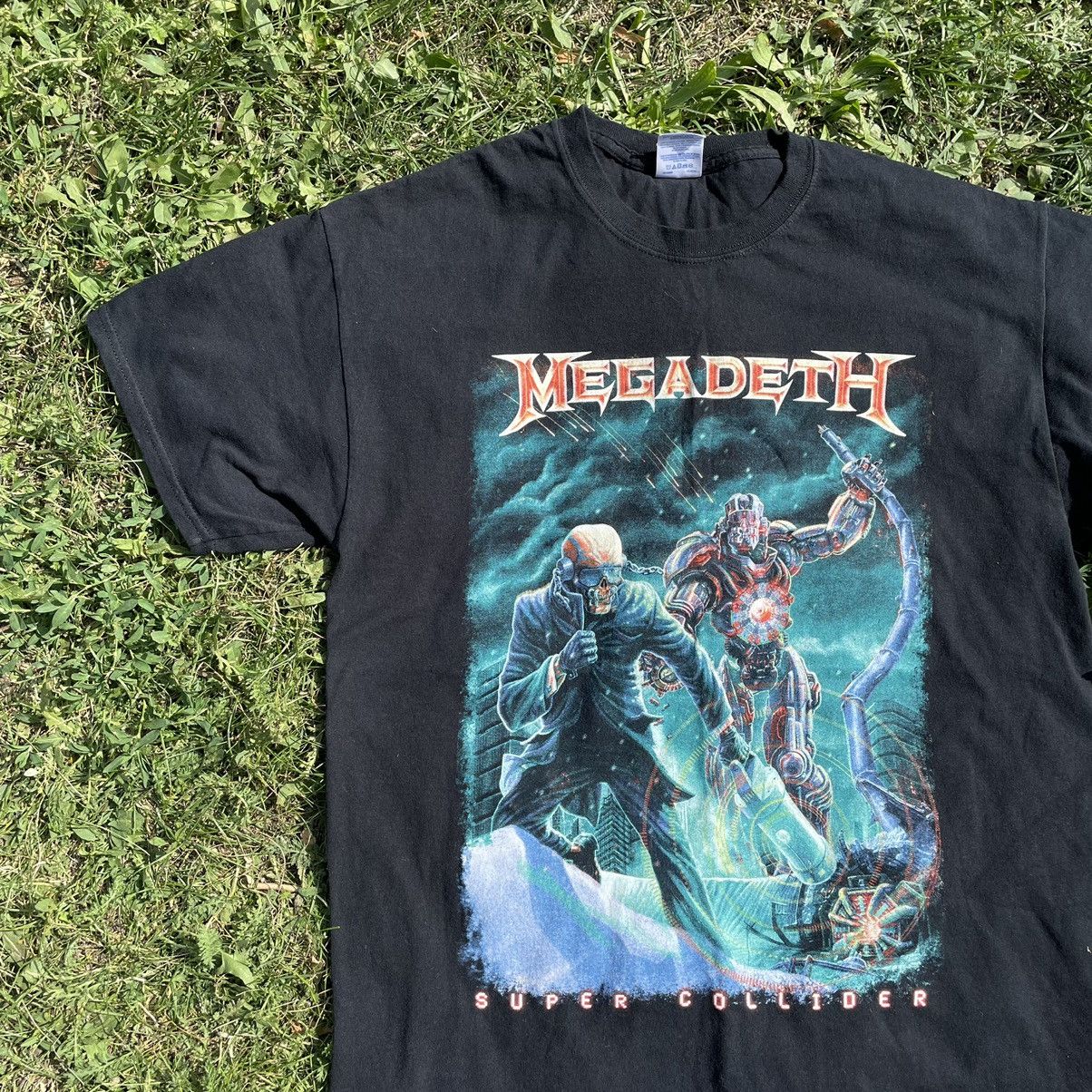 Vintage Vintage Y2K Megadeth Graphic Tee Band Punk Streetwear Boxy L Size US L / EU 52-54 / 3 - 3 Thumbnail