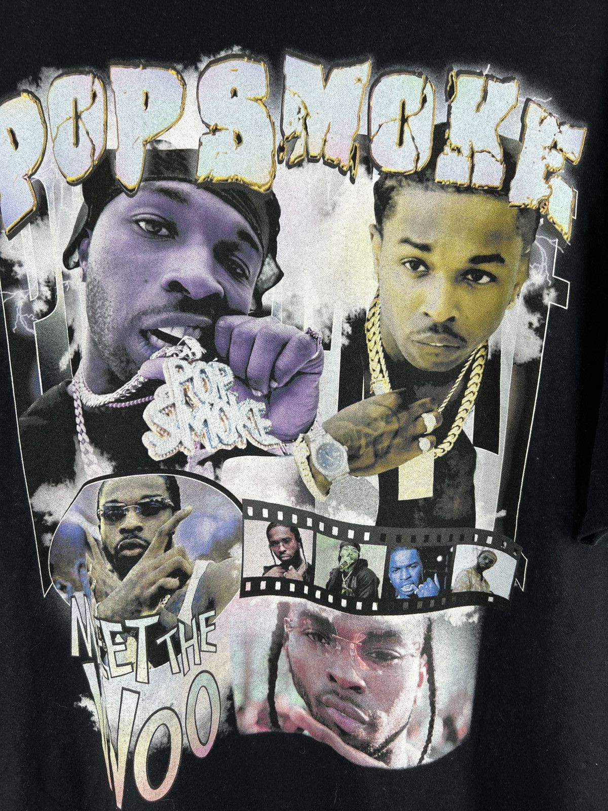 Band Tees × Rap Tees × Vintage Vtg POP SMOKE Meet the Woo tee Drill and travis gangster Size US XXL / EU 58 / 5 - 2 Thumbnail