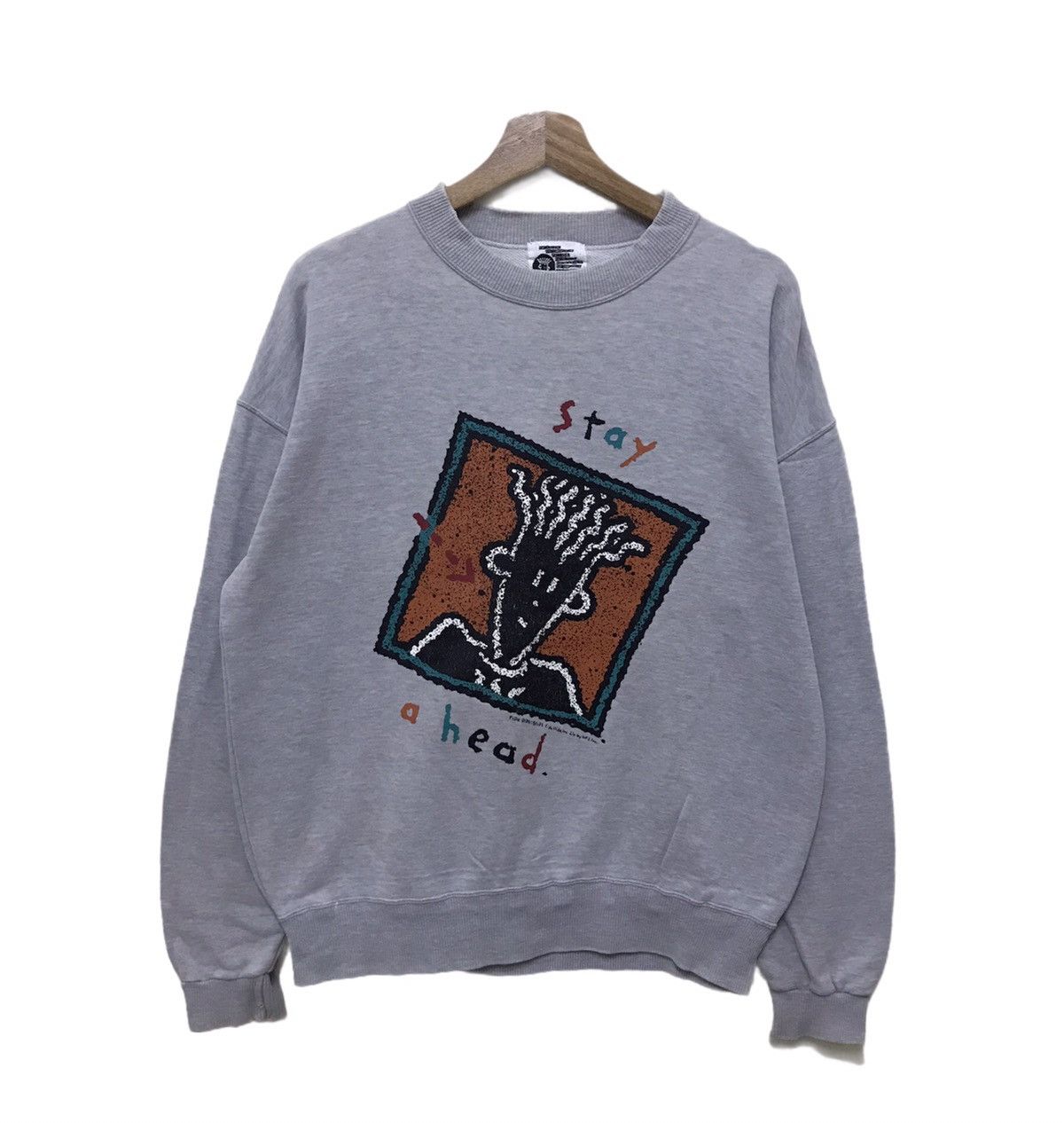 Cartoon Network × Vintage Vintage 80’s Dido Fido Mirror Sweatshirt Crewneck Big Print Size US M / EU 48-50 / 2 - 4 Thumbnail