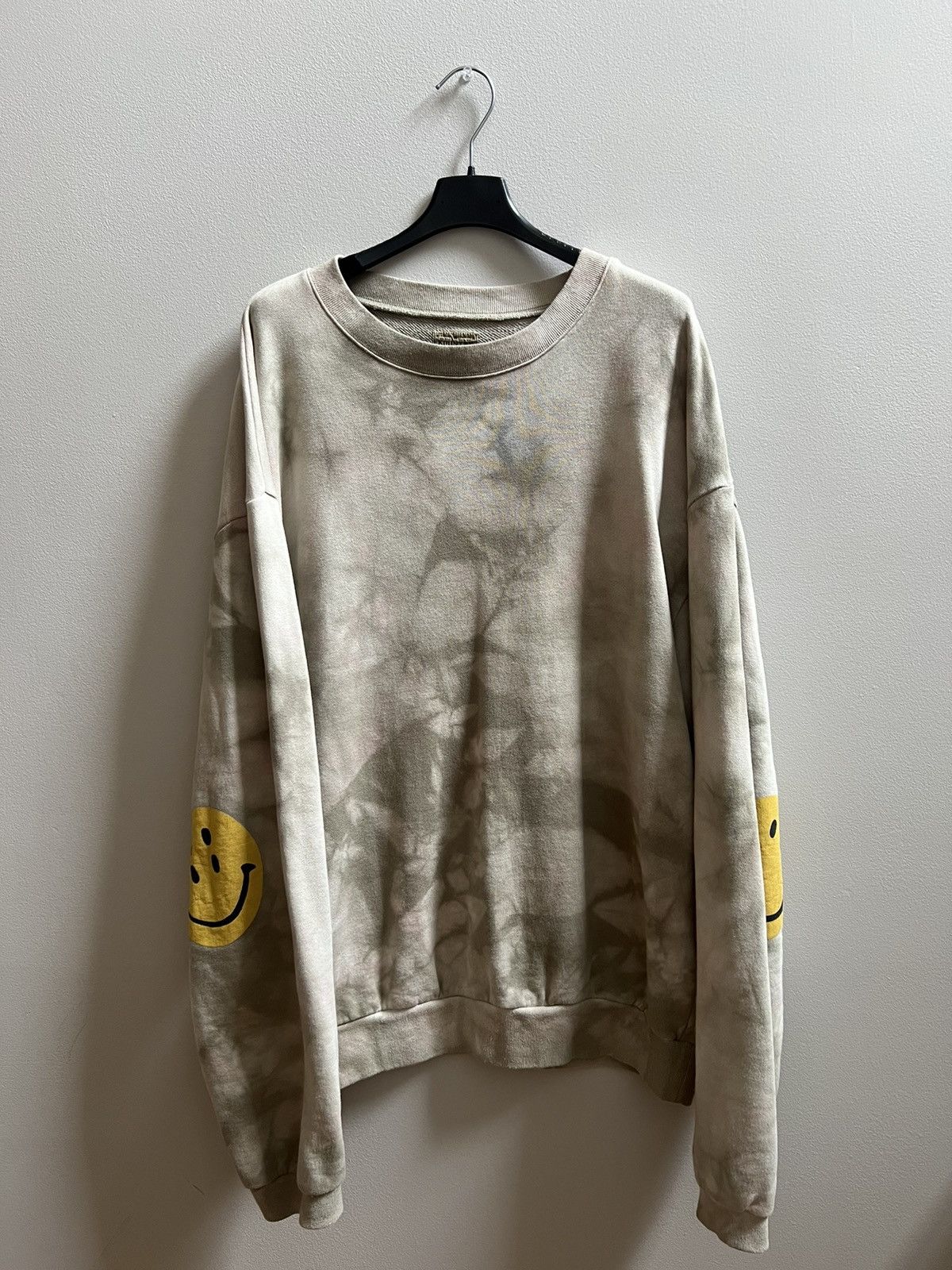 image of Kapital x Kapital Kountry Ashbury Dyed Smiley Crewneck, Men's (Size 2XL)