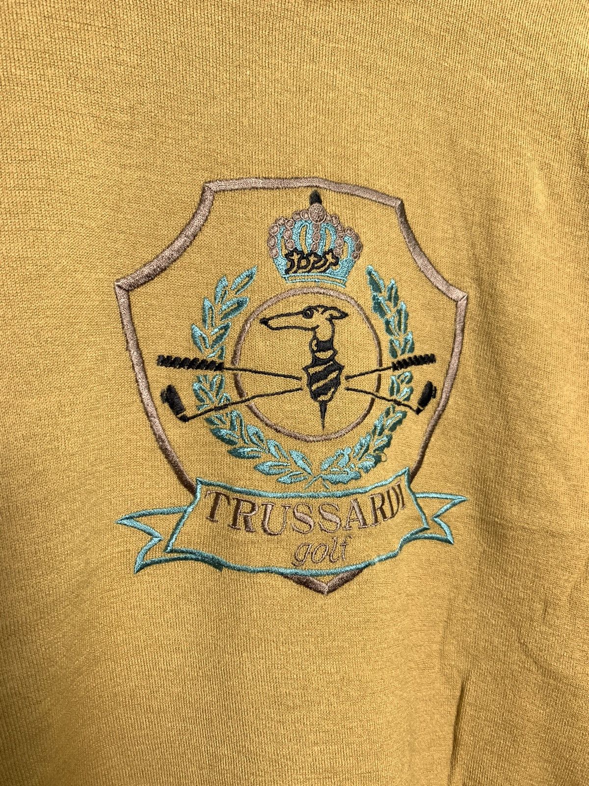 Trussardi Vintage Trussardi Sports Embroidered Crewneck Sweatshirt Size US XS / EU 42 / 0 - 2 Thumbnail