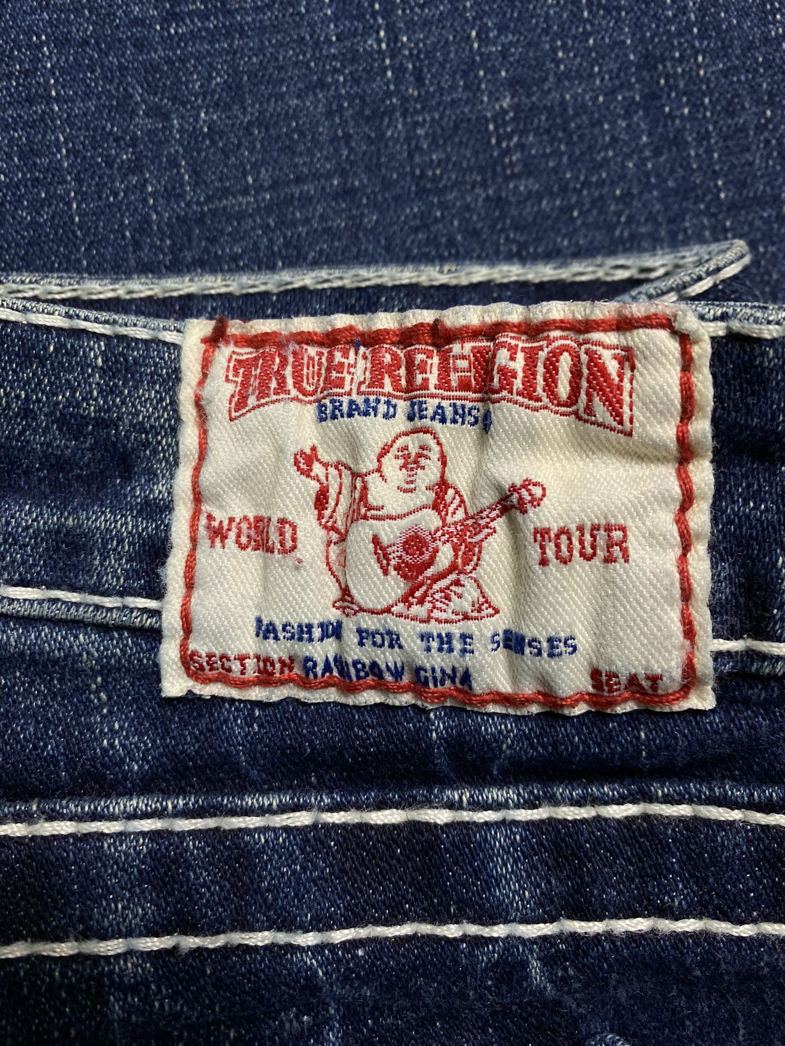 True Religion × Vintage True religion white stitch denim vintage y2k streetwear Size 29" - 6 Thumbnail