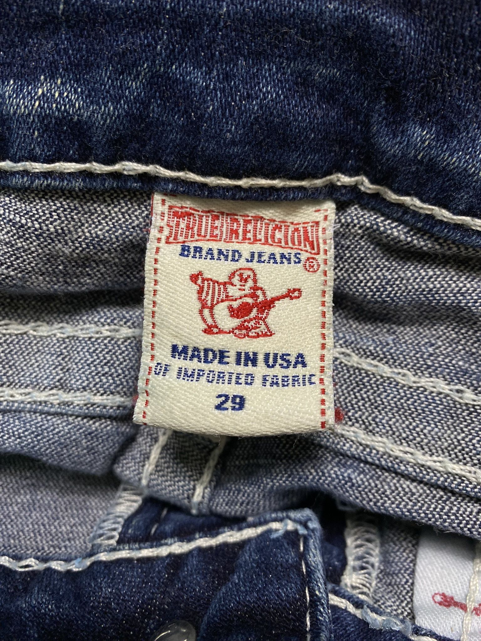 True Religion × Vintage True religion white stitch denim vintage y2k streetwear Size 29" - 7 Thumbnail