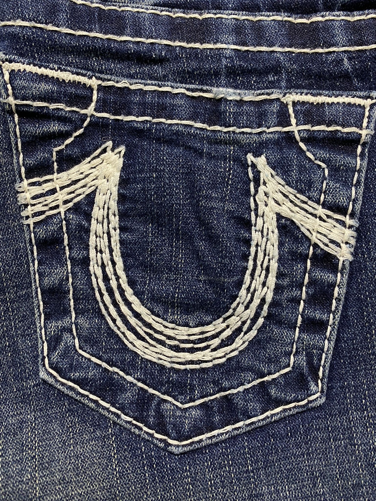 True Religion × Vintage True religion white stitch denim vintage y2k streetwear Size 29" - 4 Thumbnail