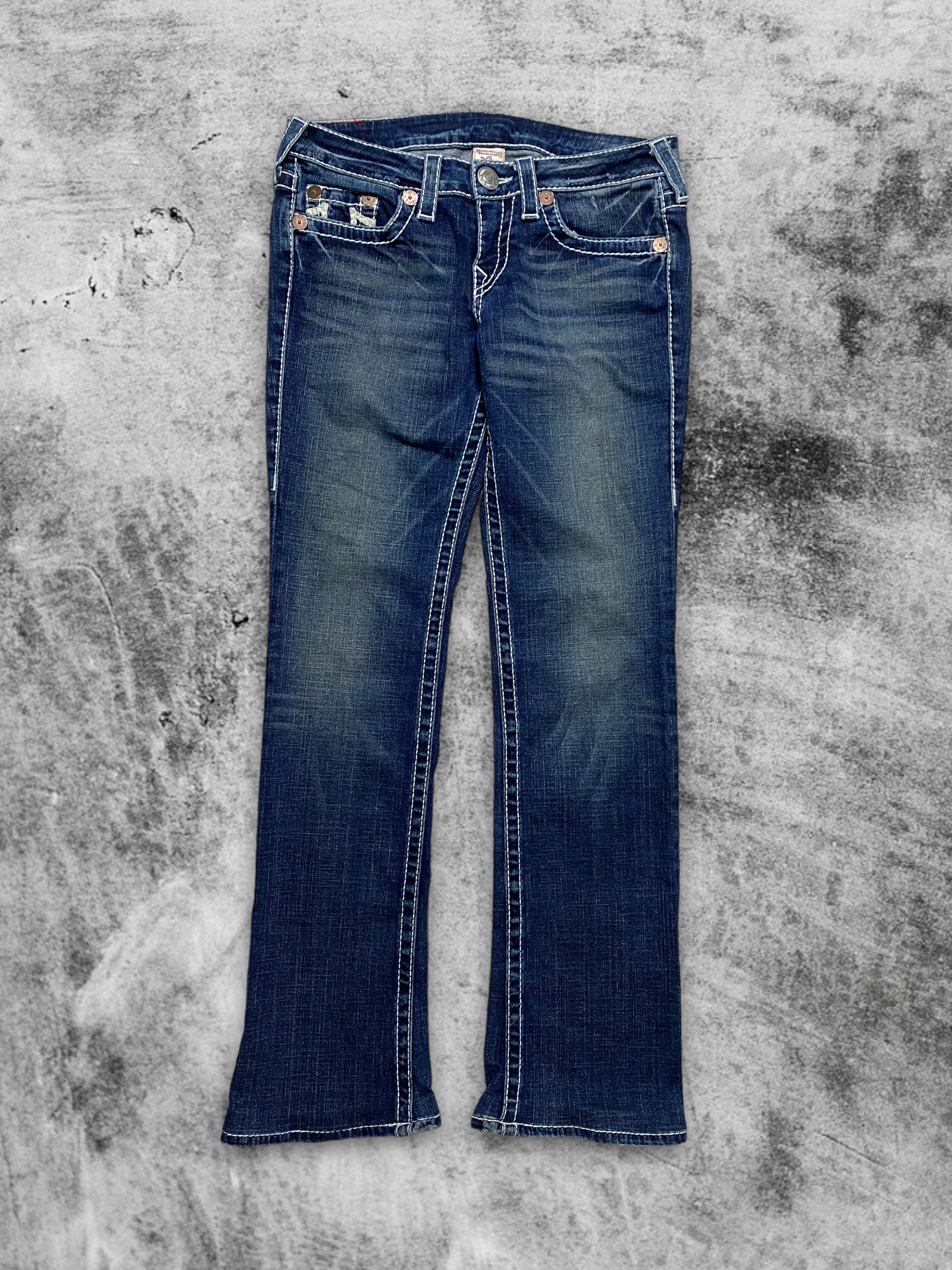 True Religion × Vintage True religion white stitch denim vintage y2k streetwear Size 29" - 2 Thumbnail